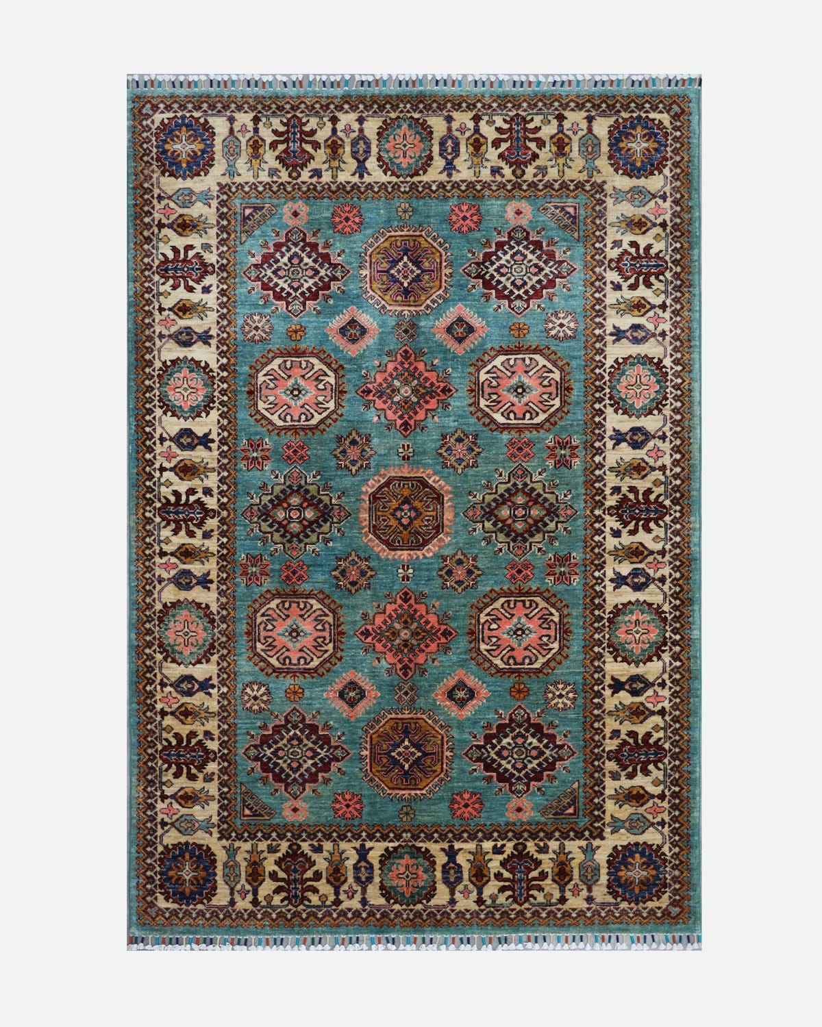 Wool Carpet – Afghan Floral Design