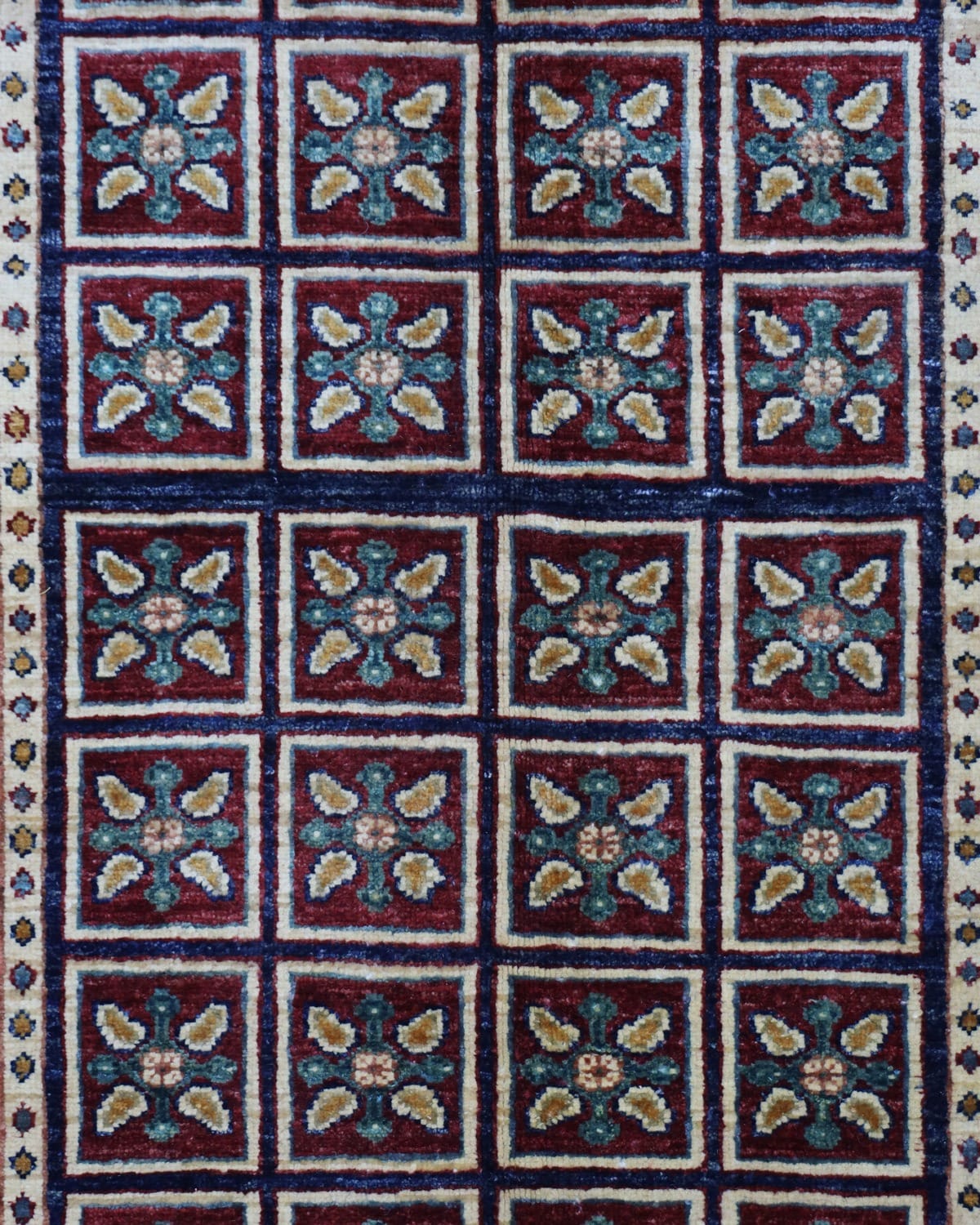 Afghan Rug, Handmade Wool Tribal Carpet
