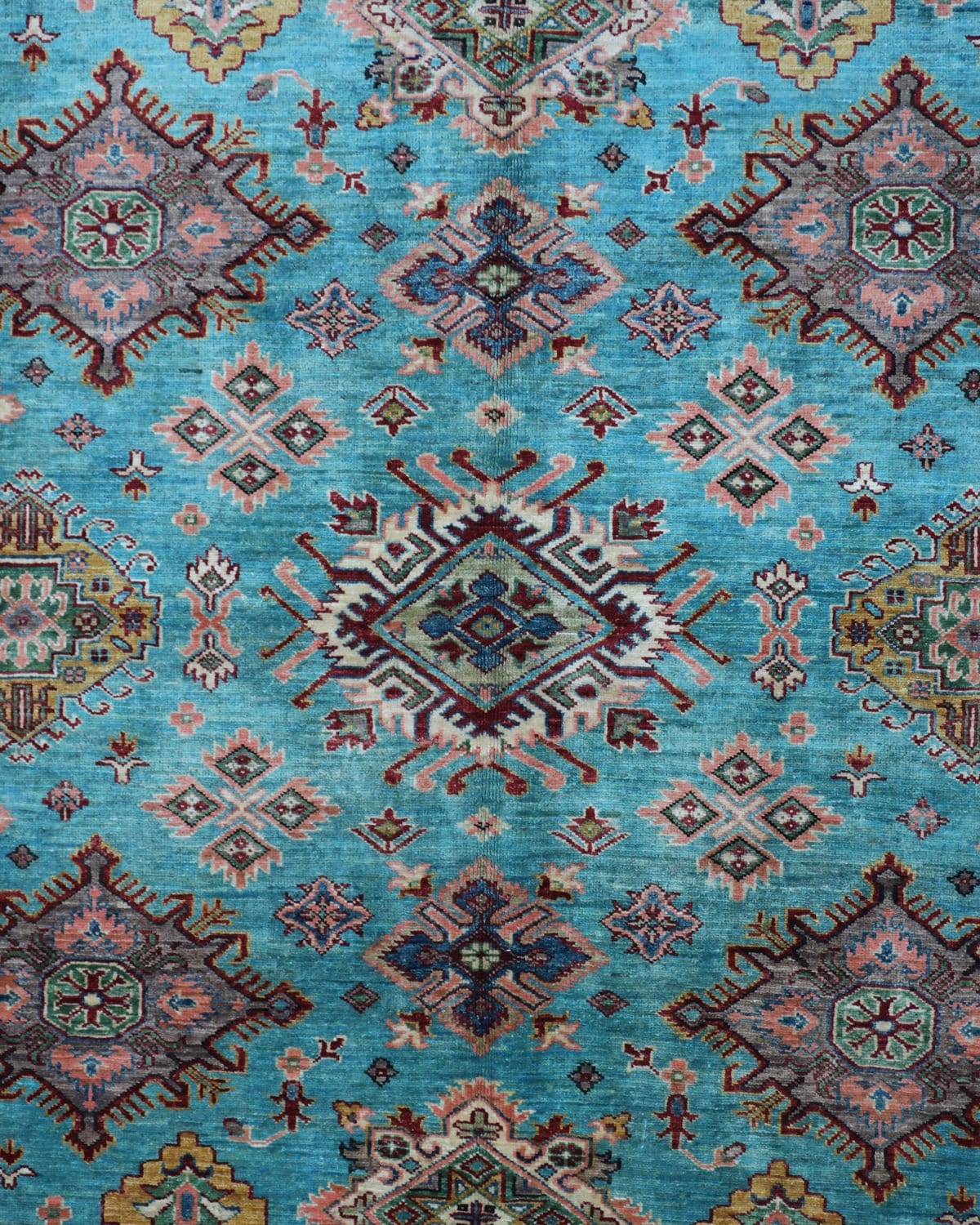 Rust Blue Heriz Rug – Hand Knotted Area Rug