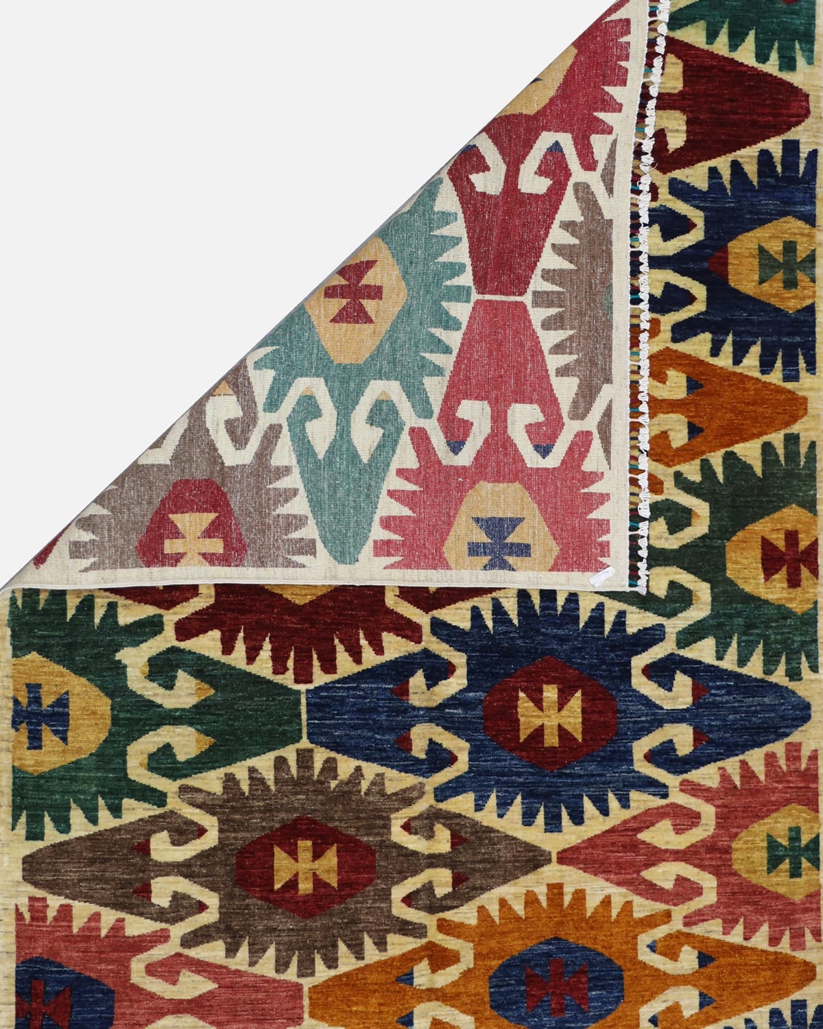 GilimNoma Handmade Wool Rug, Afghan Design