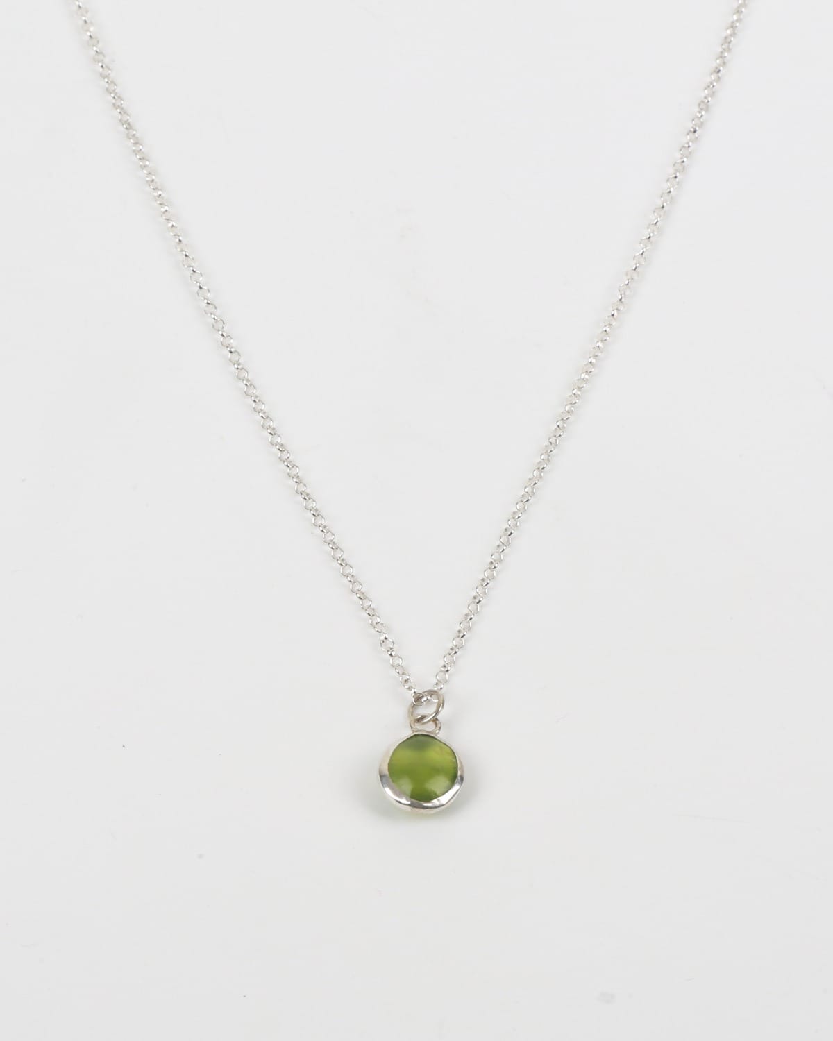 Green Flower Necklace with Shah Maqsud Stone