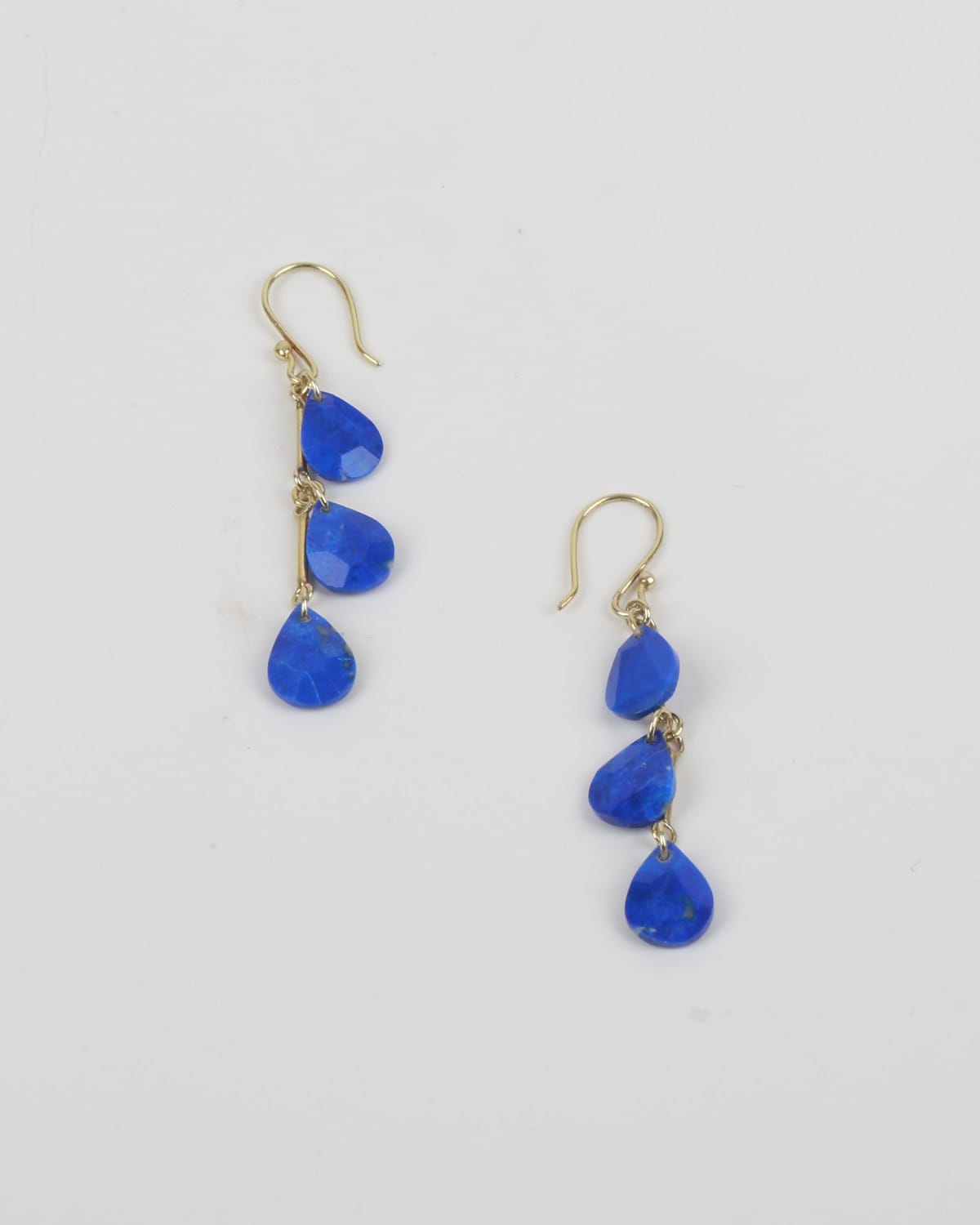 Cascade Earrings with Royal Blue Lapis
