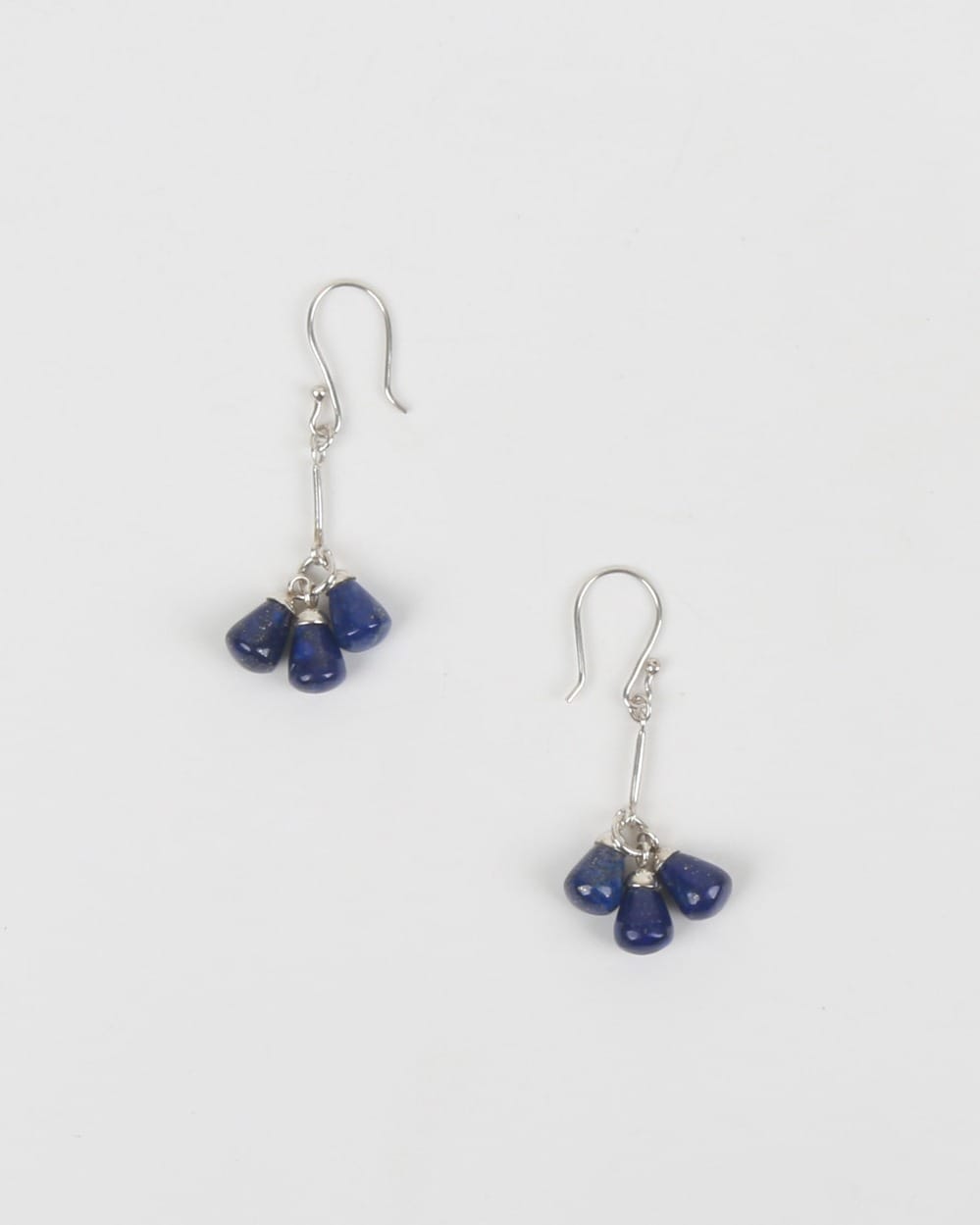Bell Earrings with Lapis Lazuli