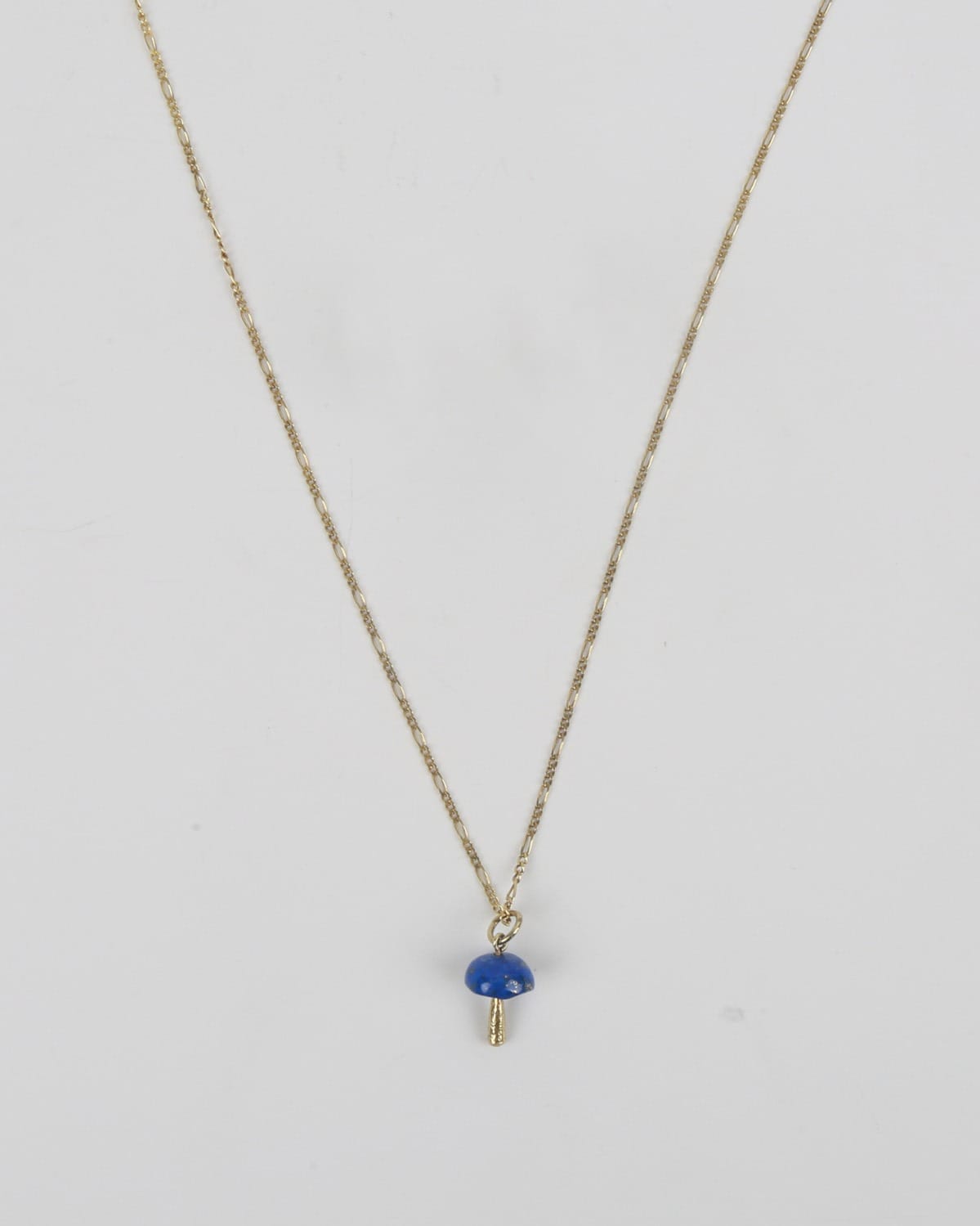 Necklace Set with Lapis Pendant & Flower Ring – Lapis Lazuli & Red Carnelian