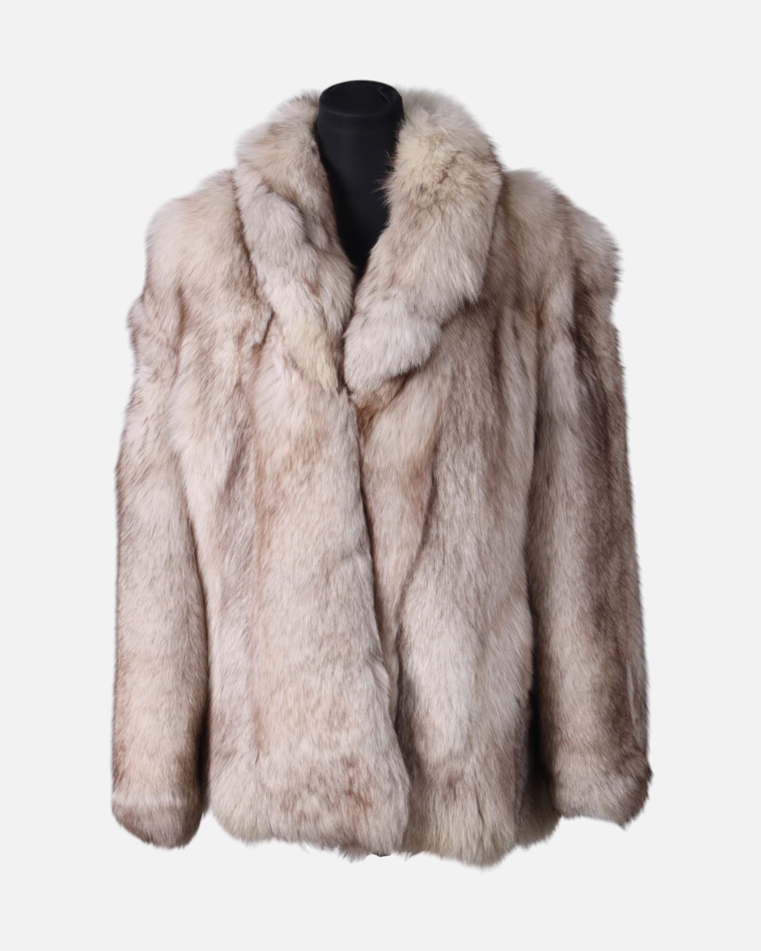 Premium Beige Rabbit Fur Coat