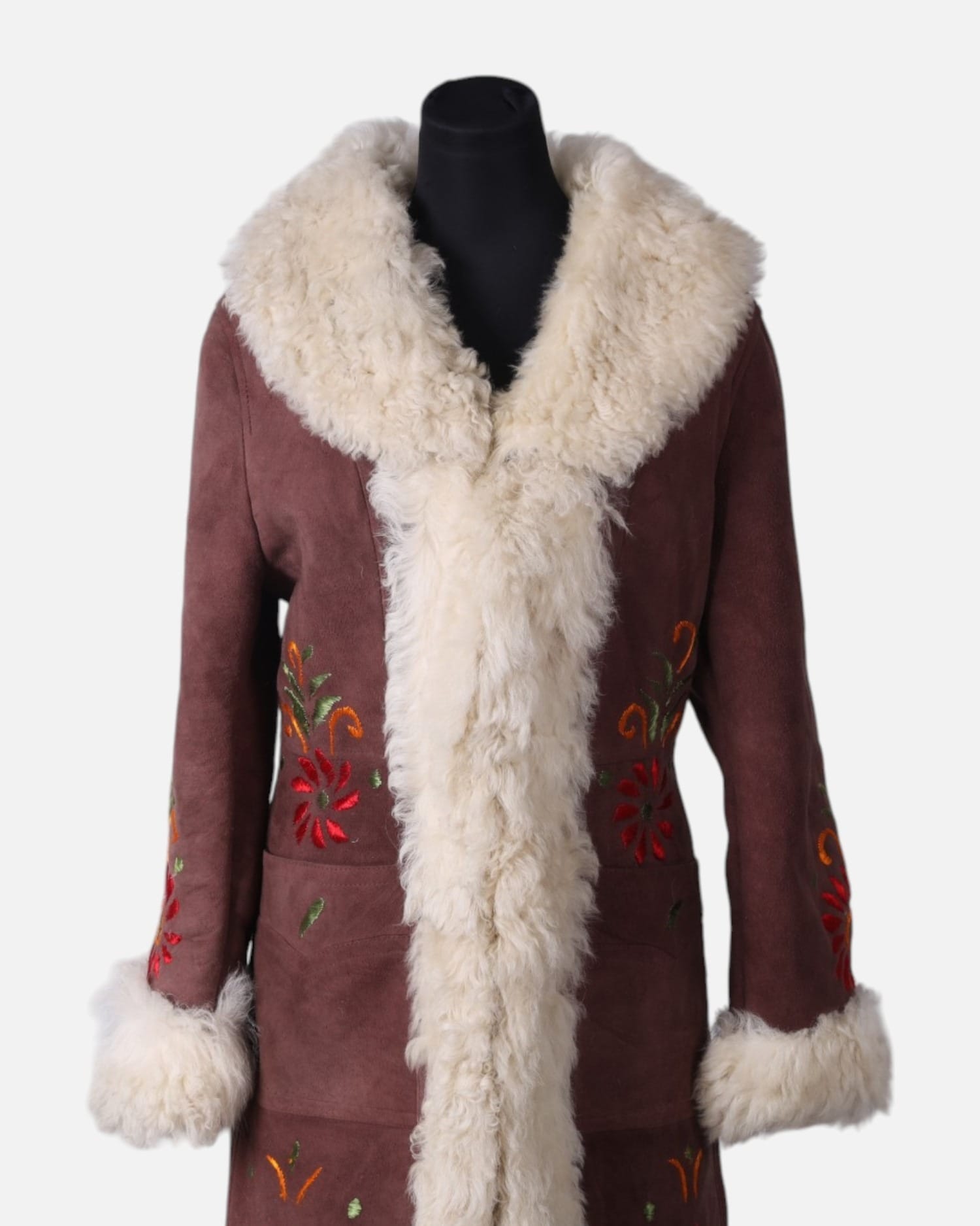 Boho Hippie Coat Afghan Wool Handmade