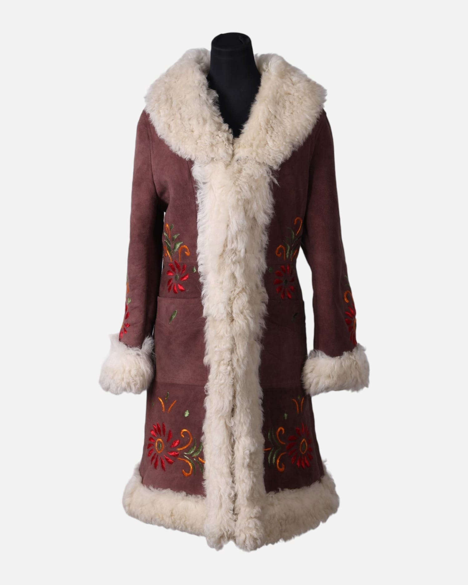 Boho Hippie Coat Afghan Wool Handmade