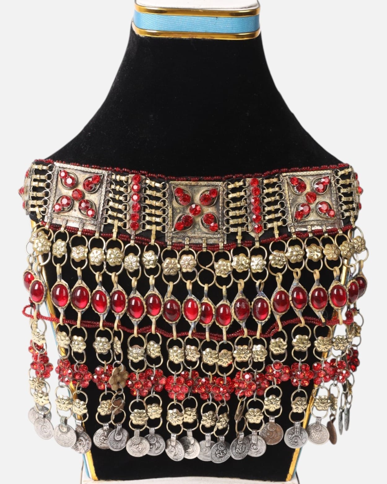 Kuchi Tribal Ruby Jewelry Set