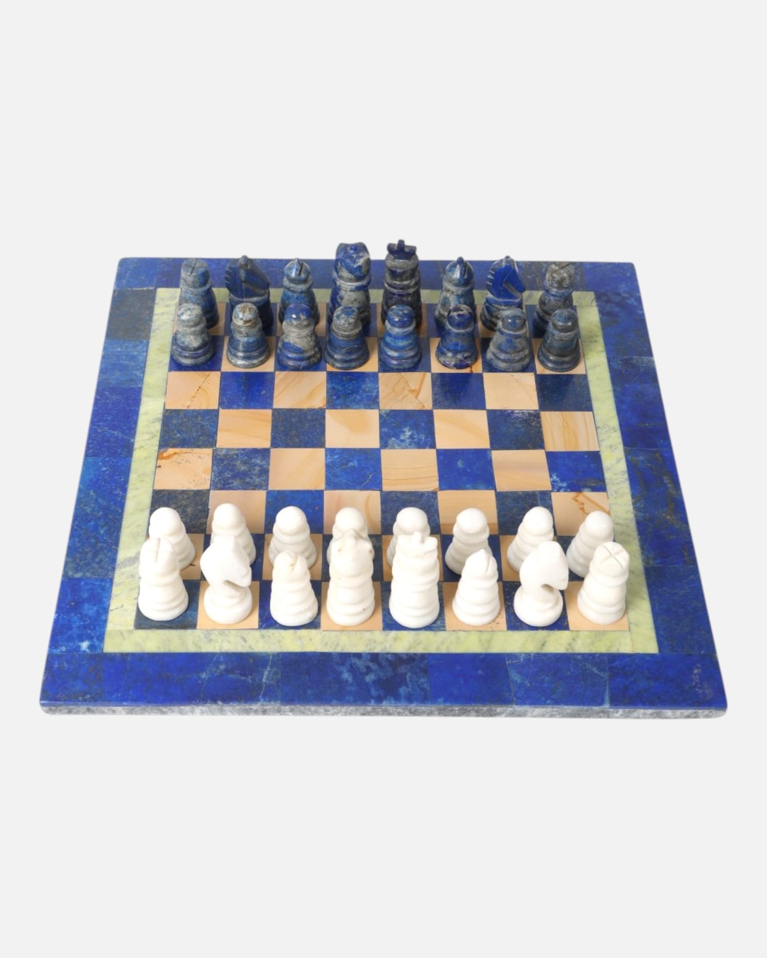 Premium Lapis Stone Chess Set