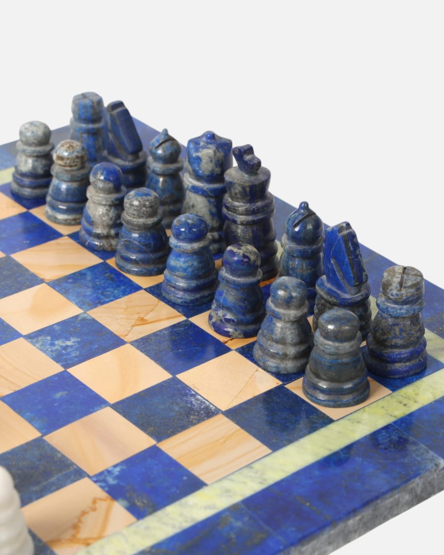 Premium Lapis Stone Chess Set