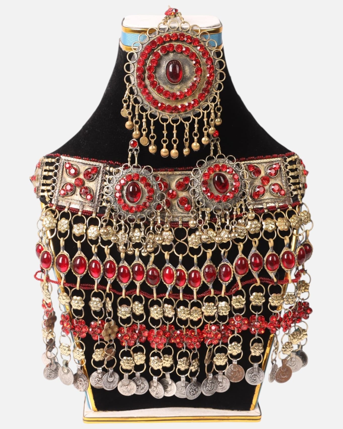 Kuchi Tribal Ruby Jewelry Set