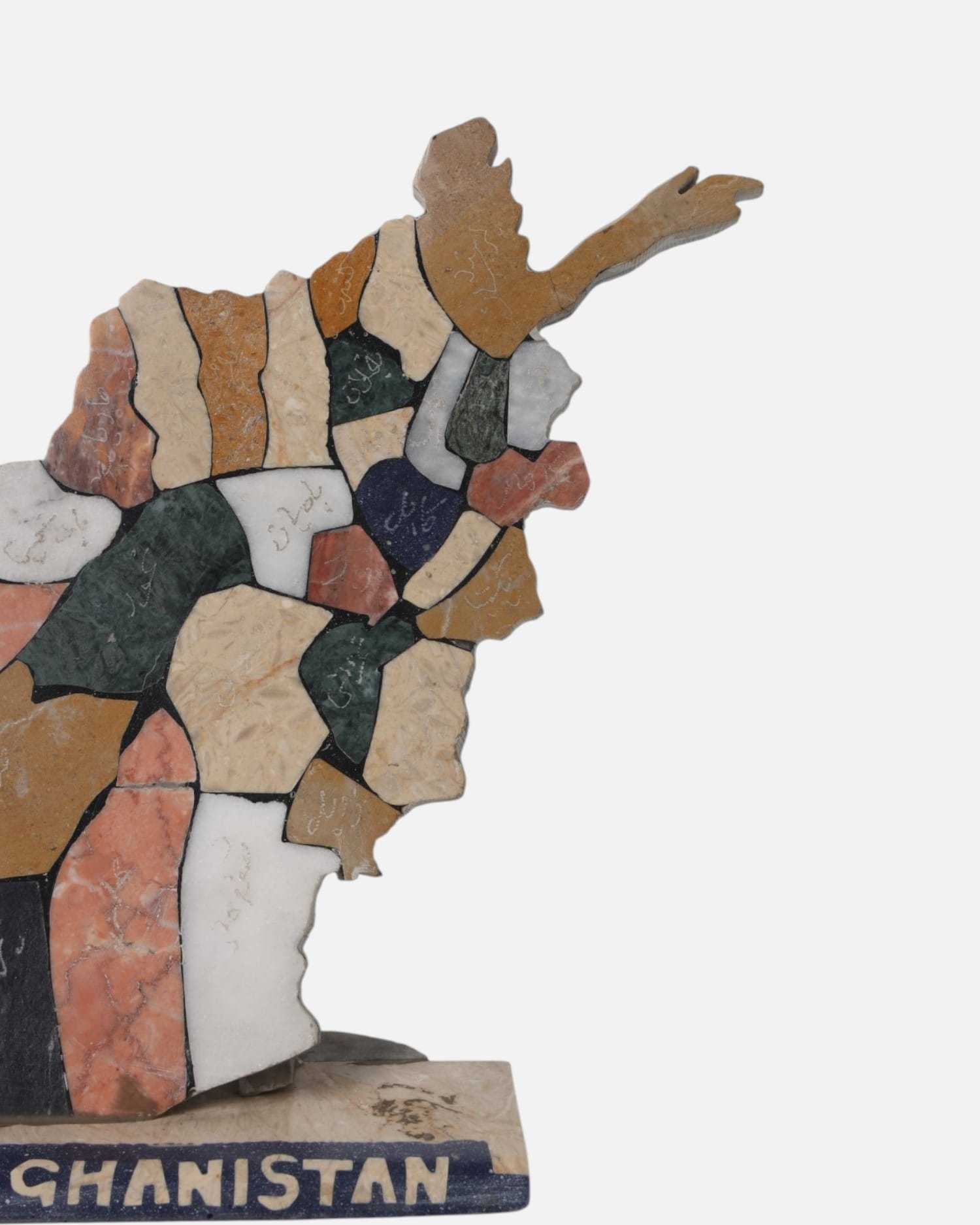 Afghanistan Map Handmade Decorative