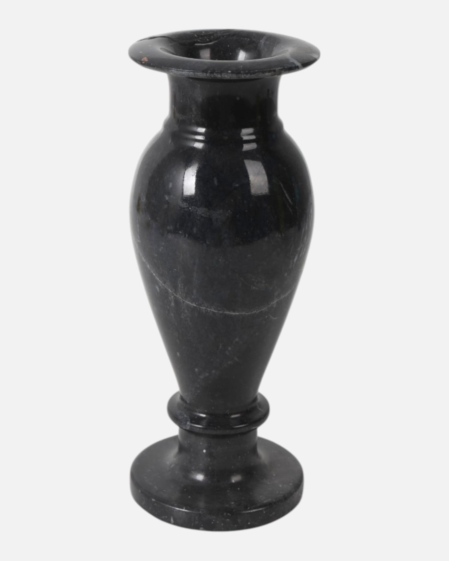 Black Stone Flower Handmade Decorative Vase