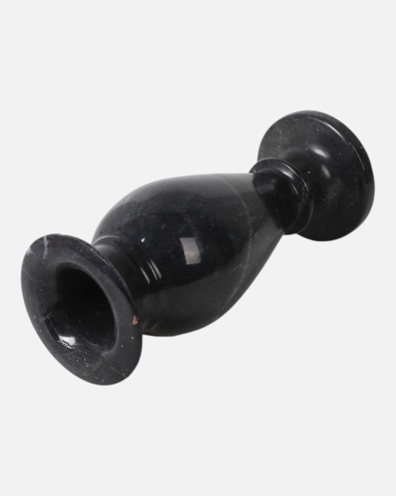 Black Stone Flower Handmade Decorative Vase