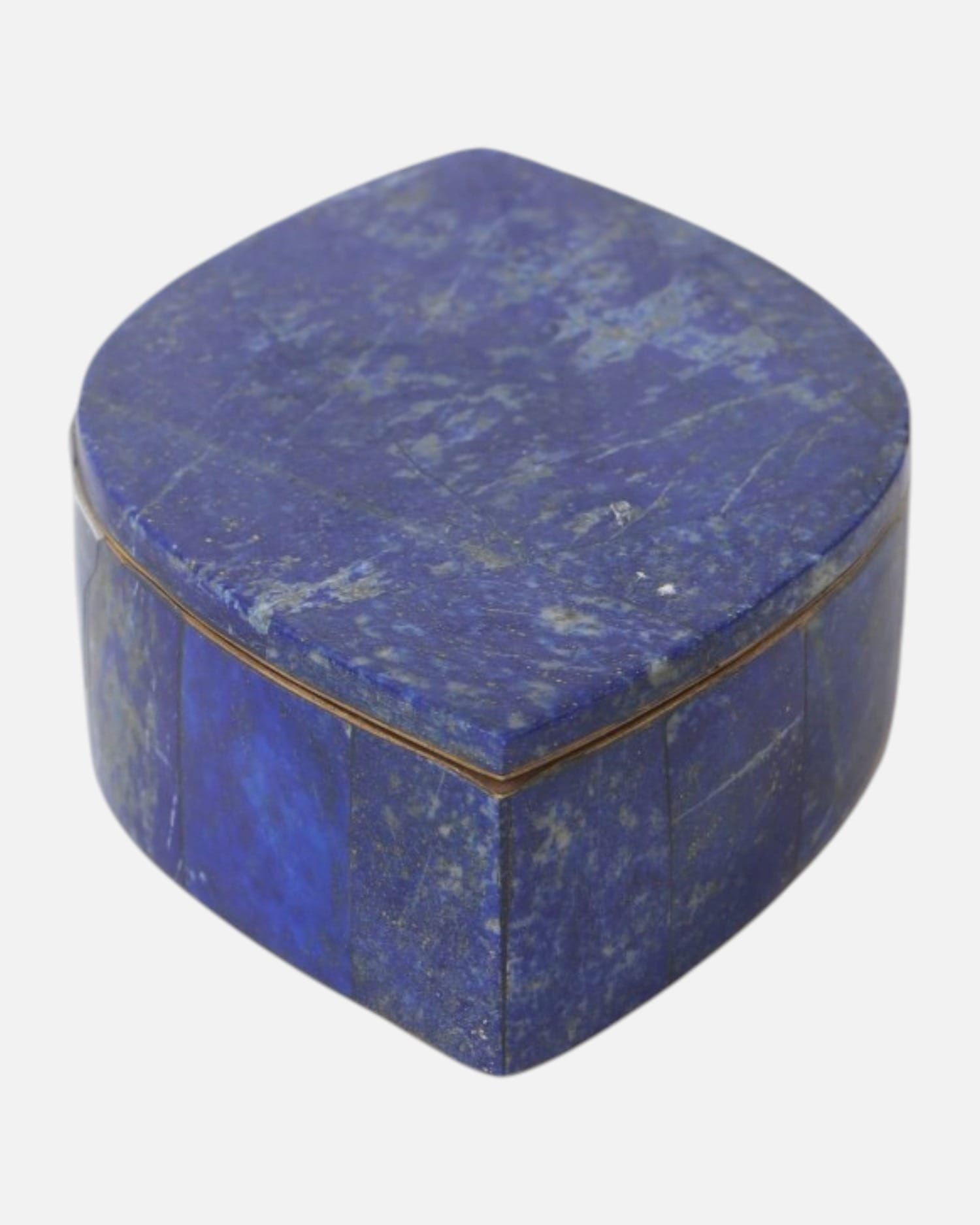 Lapis Stone Jewelry Box Classic Smooth Design