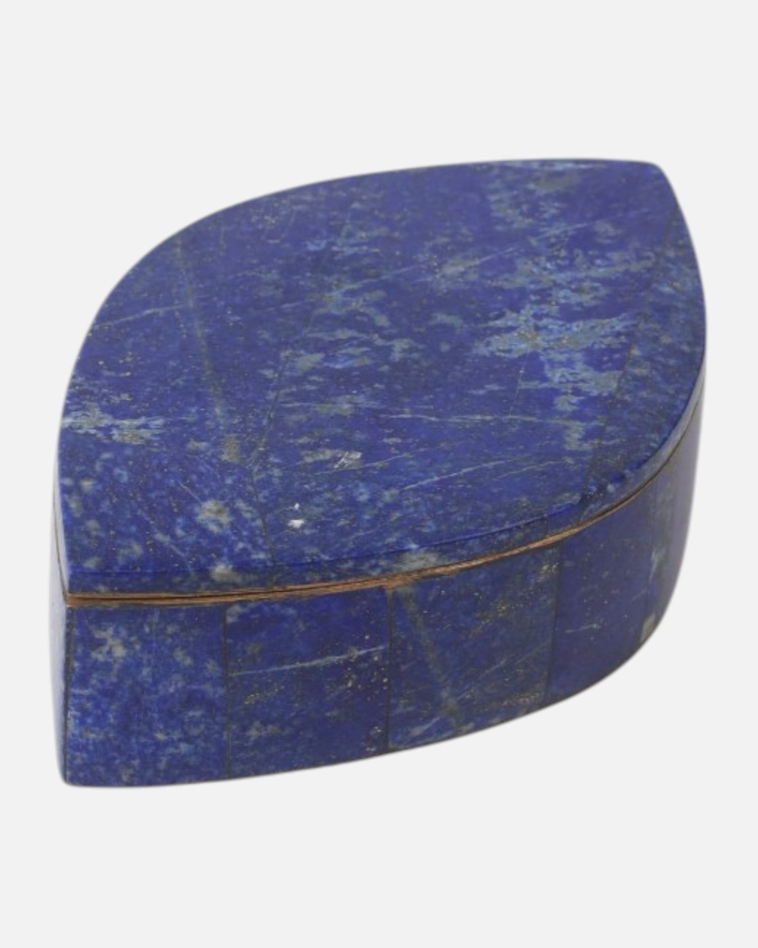 Lapis Stone Jewelry Box Classic Smooth Design
