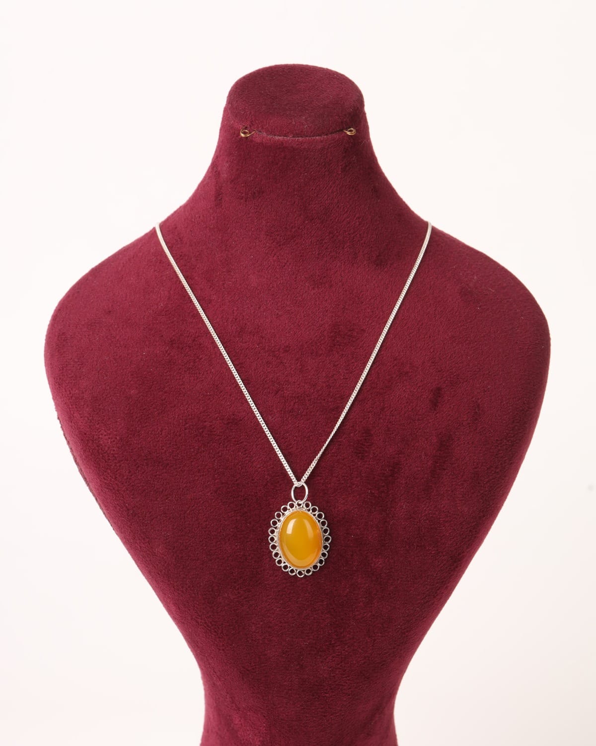 Yellow Agate Sun Set – 925 Silver Necklace, Earrings & Bracelet
