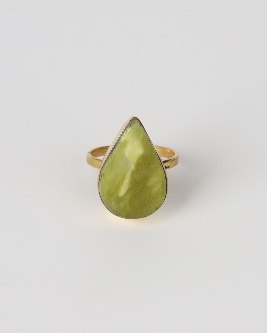Teardrop Ring – Bronze Minimal Design Shah Maqsood