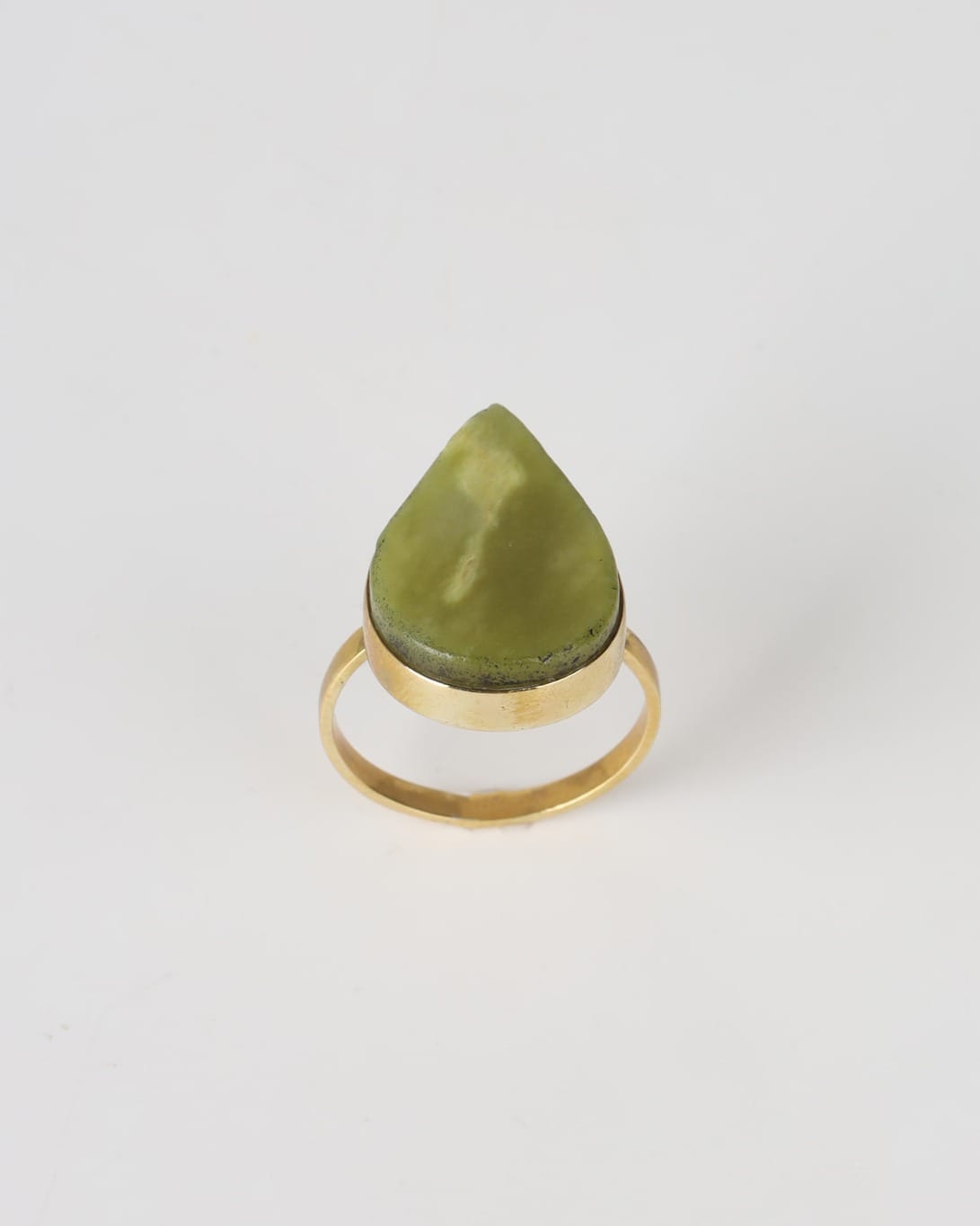 Teardrop Ring – Bronze Minimal Design Shah Maqsood