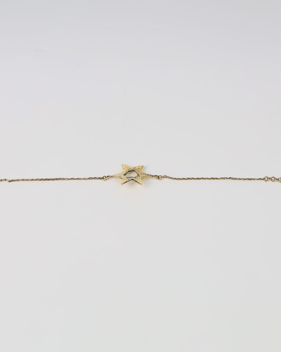 Star Bracelet – Minimal Bronze Adjustable Chain