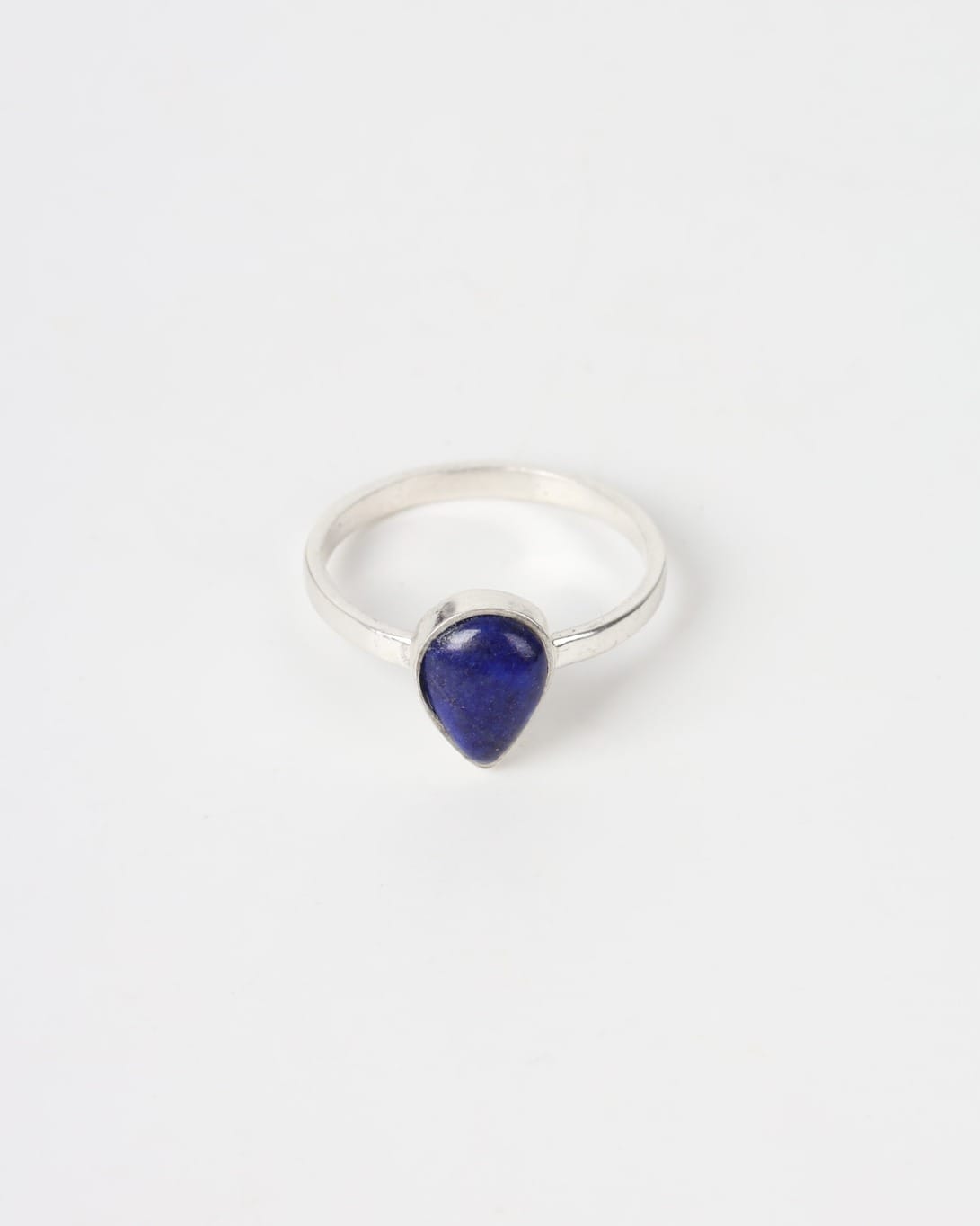Lapis Lazuli Teardrop Jewelry Set with Ring – 925 Sterling Silver