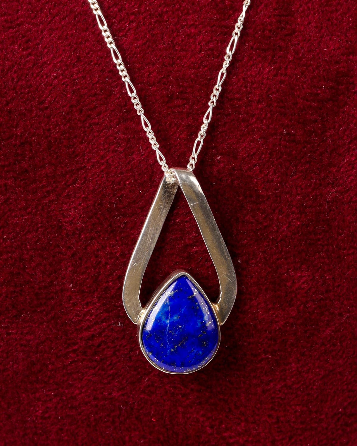 Lapis Lazuli Teardrop Jewelry Set with Ring – 925 Sterling Silver