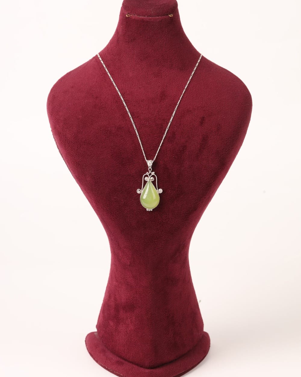 Shah Maqsood Teardrop Pendant Necklace – 925 Sterling Silver