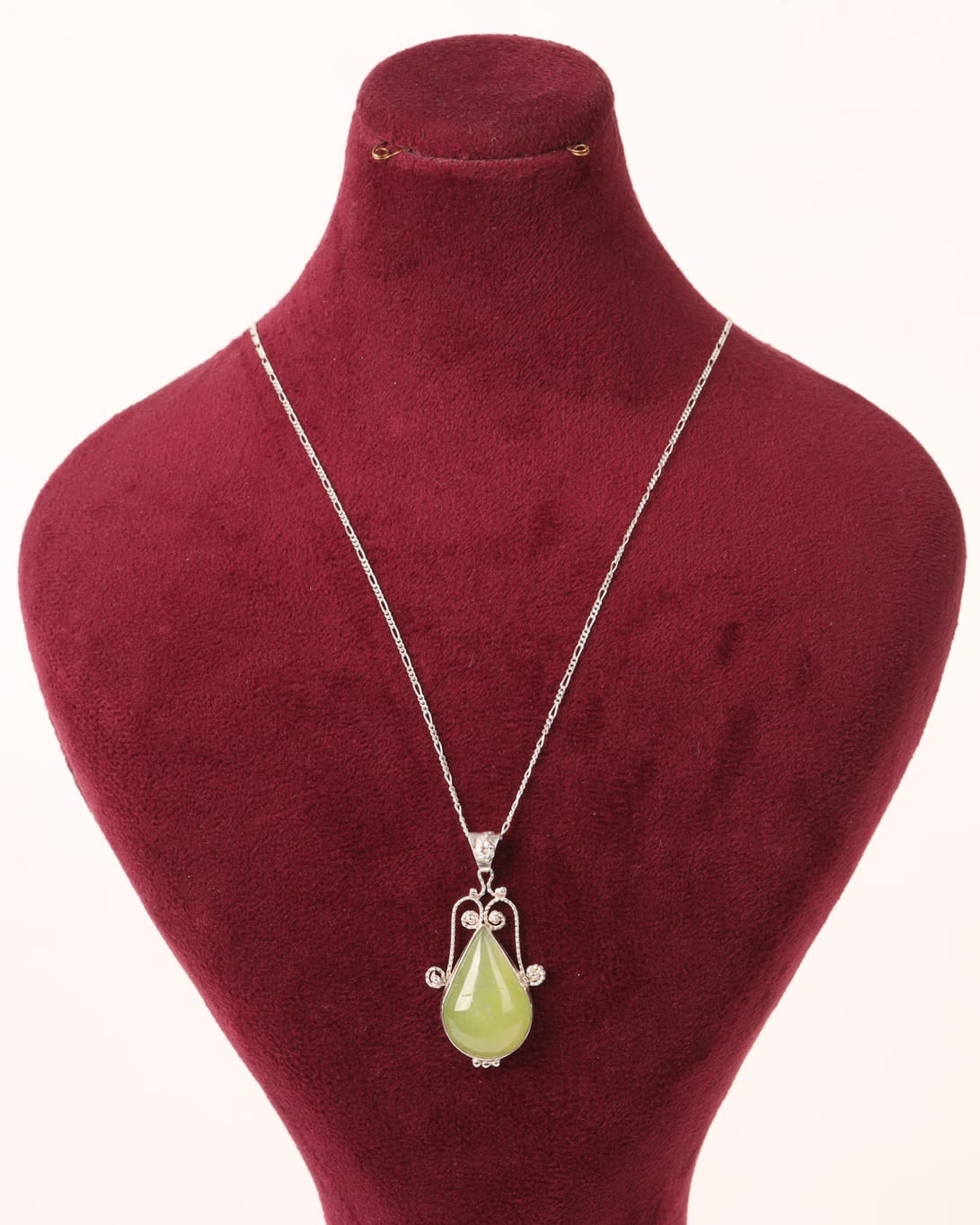 Shah Maqsood Teardrop Pendant Necklace – 925 Sterling Silver