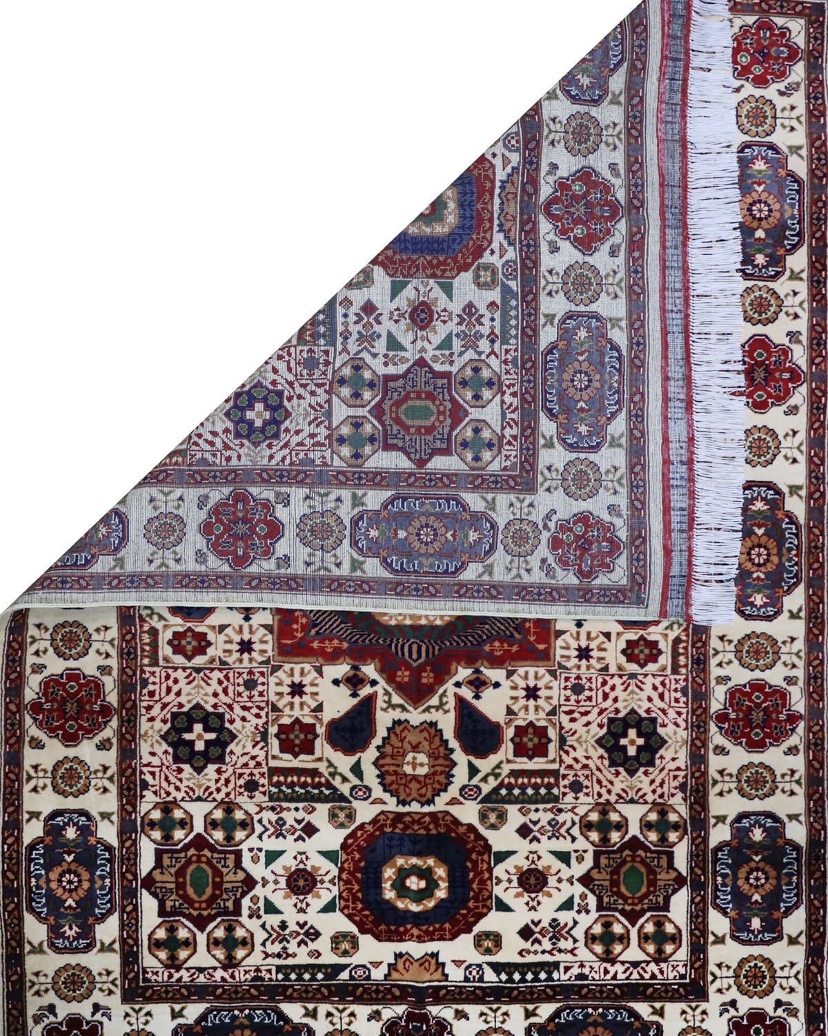 Handmade Mumluk Design Pure Wool Rug For Living Room