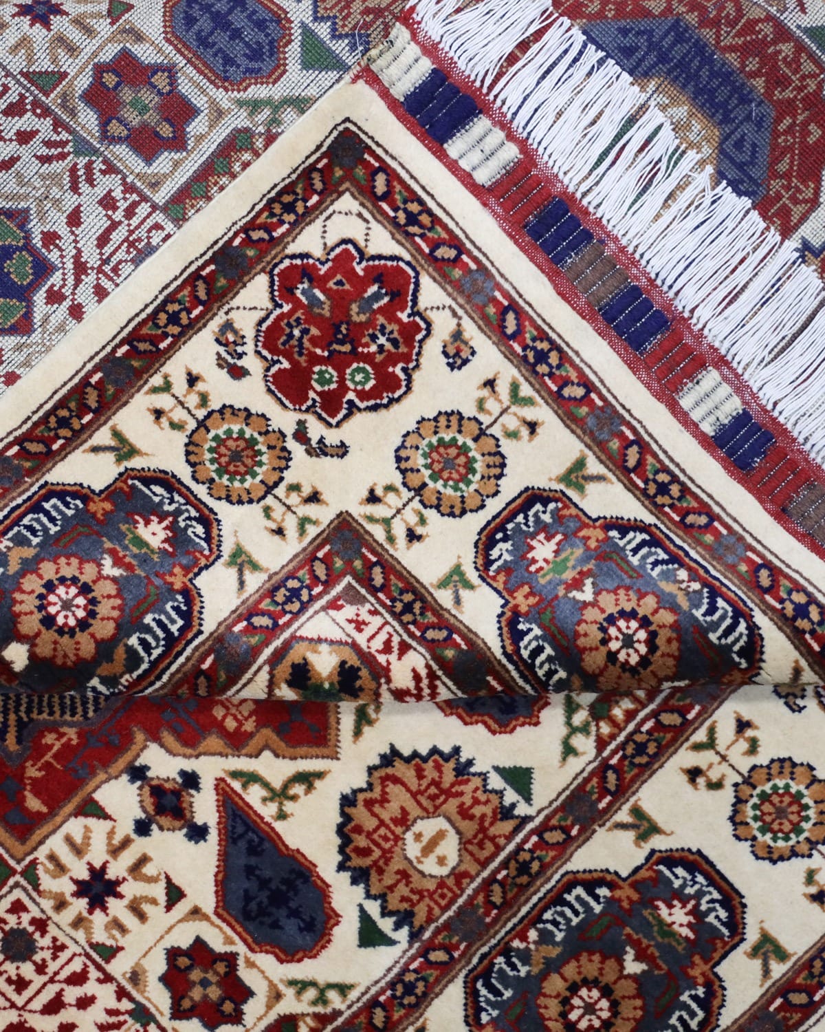Handmade Mumluk Design Pure Wool Rug For Living Room