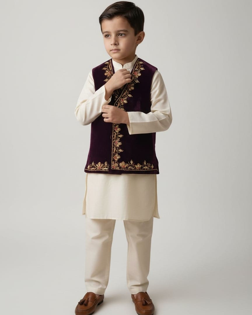 Boys Velvet Selma Dozi Waistcoat