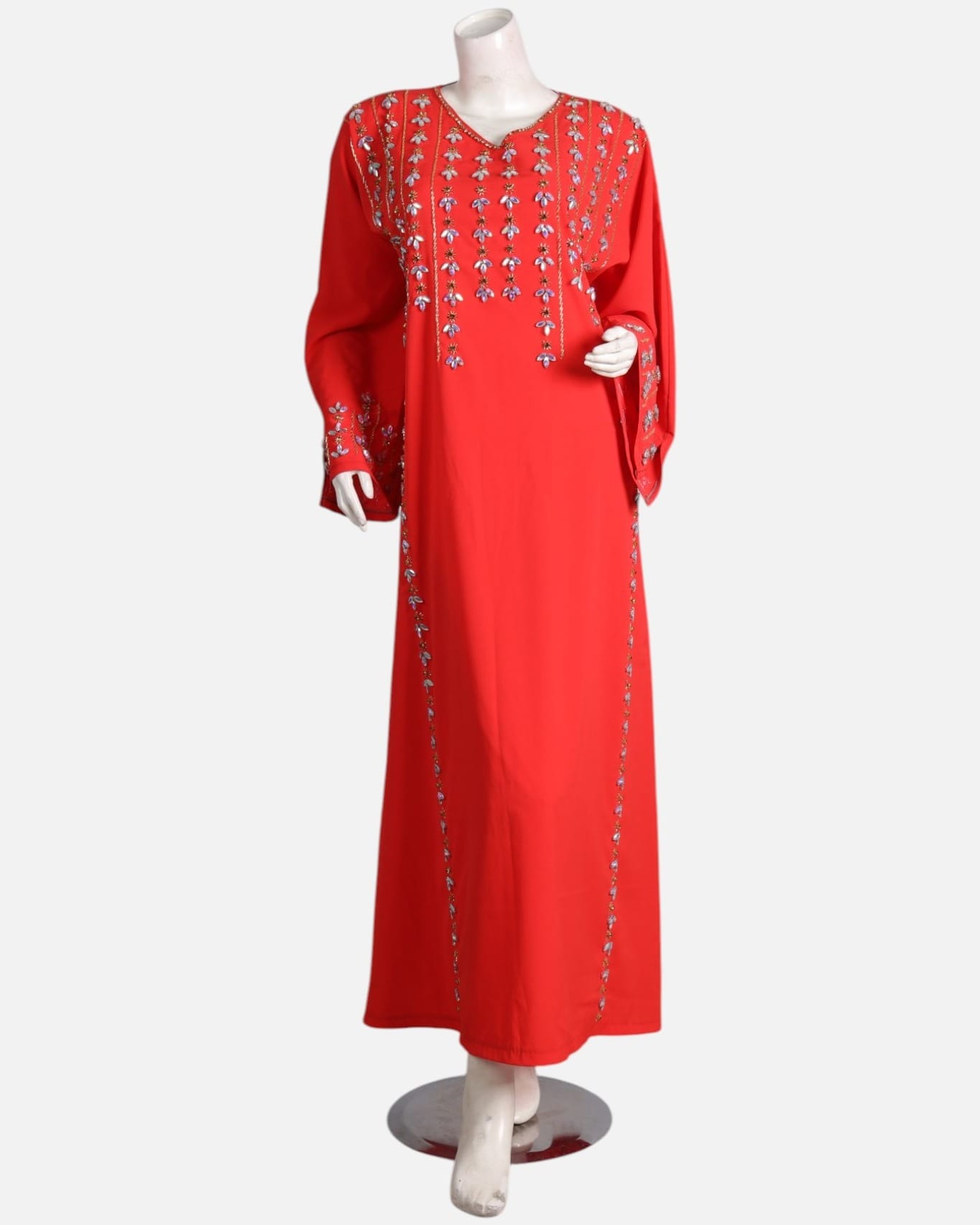 Bright Red Formal Maxi Dress