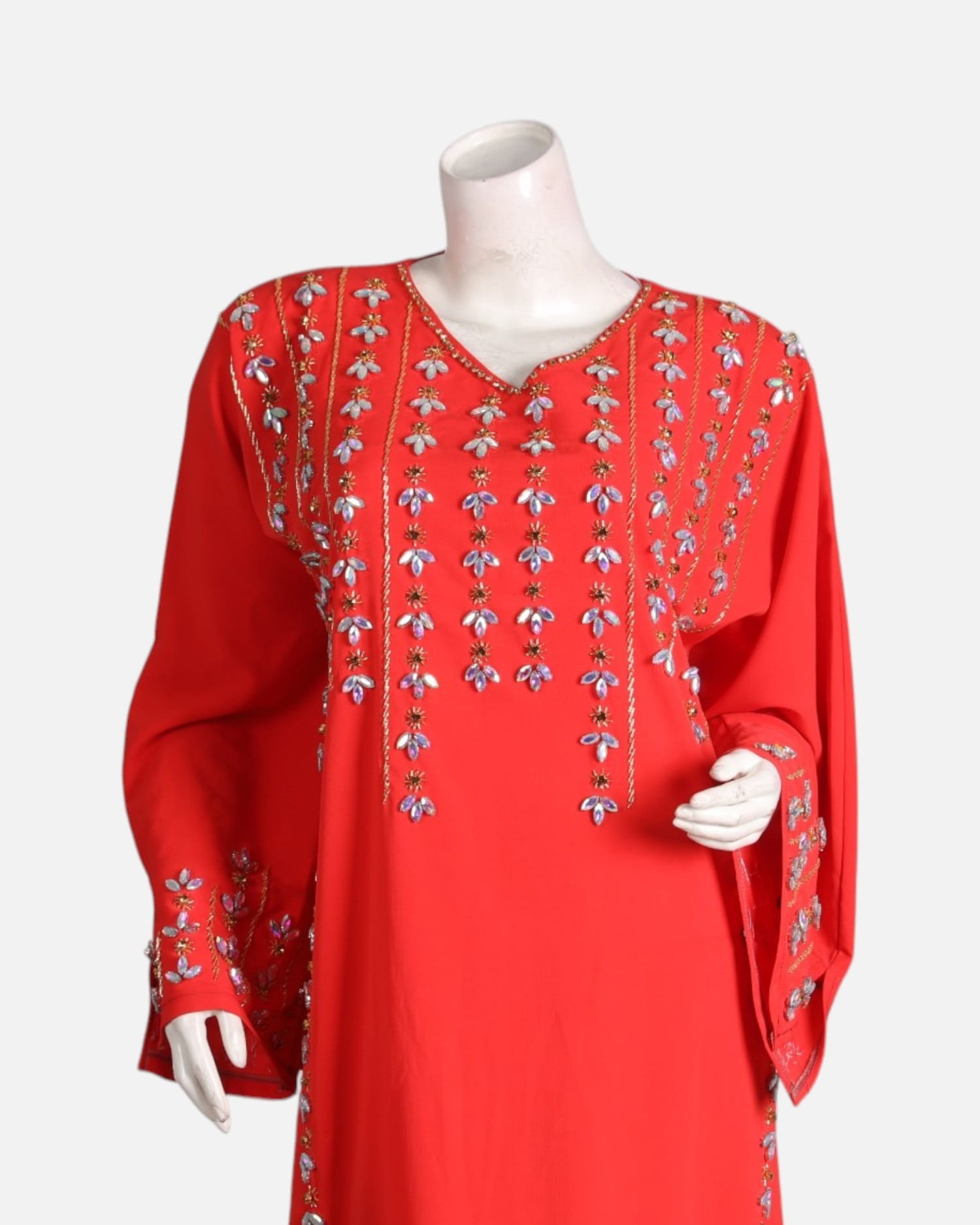 Bright Red Formal Maxi Dress