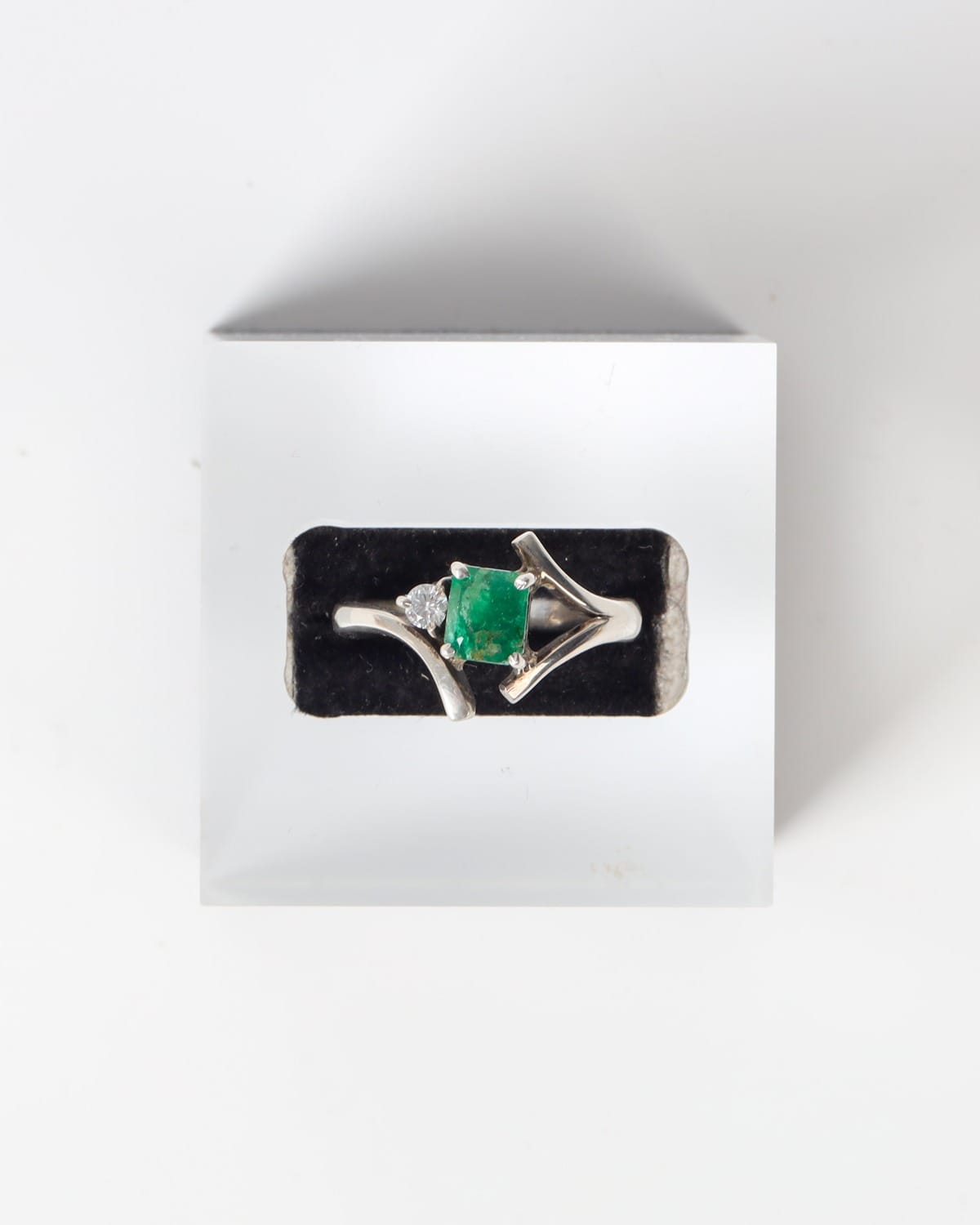 Silver Panjshir Emerald Ring