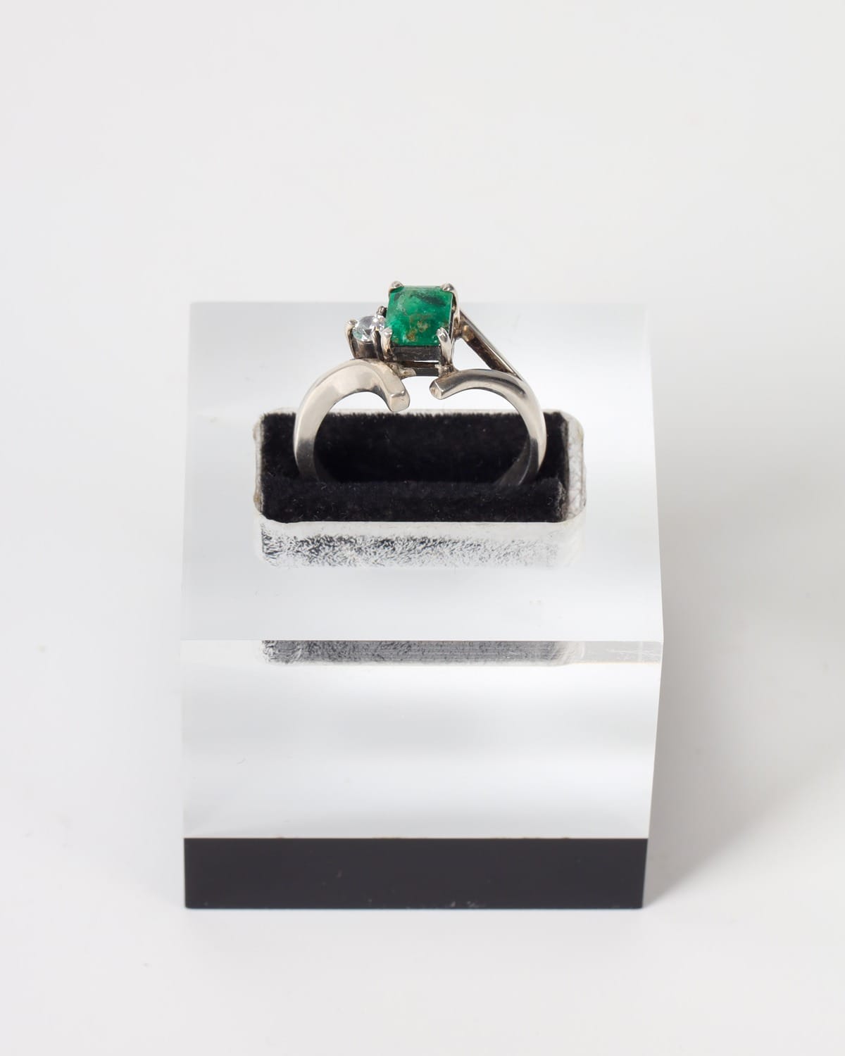 Silver Panjshir Emerald Ring