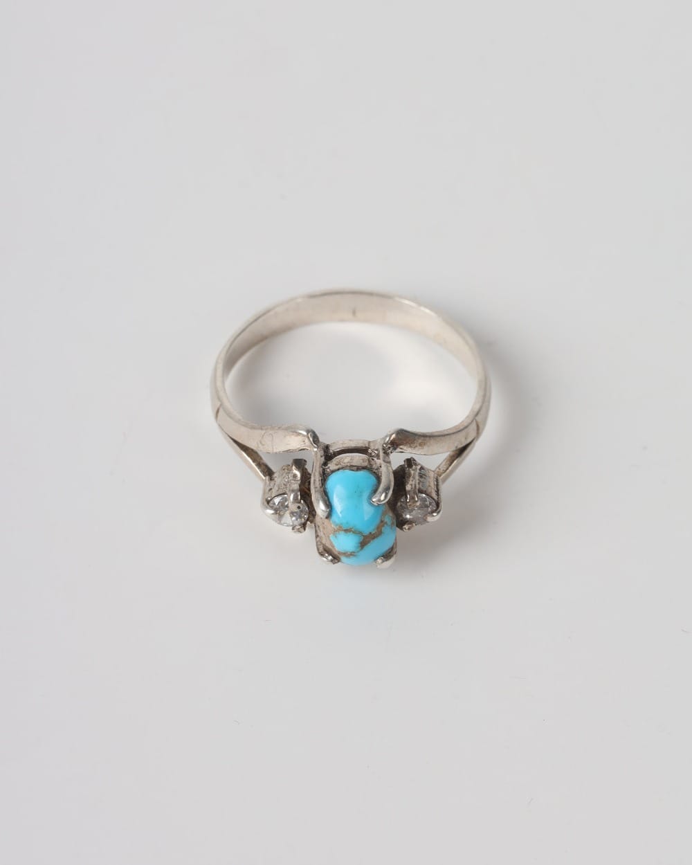 Sky Blue Nishapur Turquoise Silver Ring