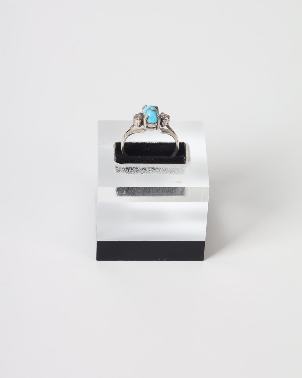 Sky Blue Nishapur Turquoise Silver Ring