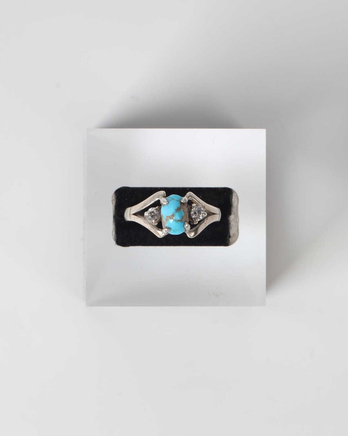 Sky Blue Nishapur Turquoise Silver Ring