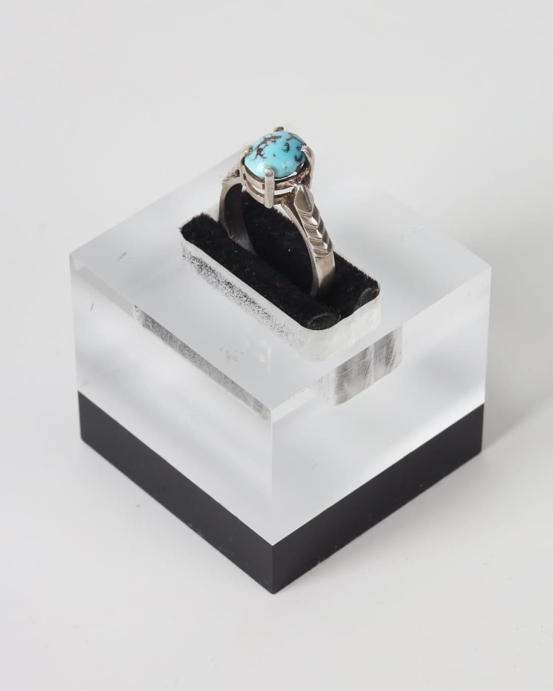 Sky Blue Nishapur Turquoise Sterling Silver Ring