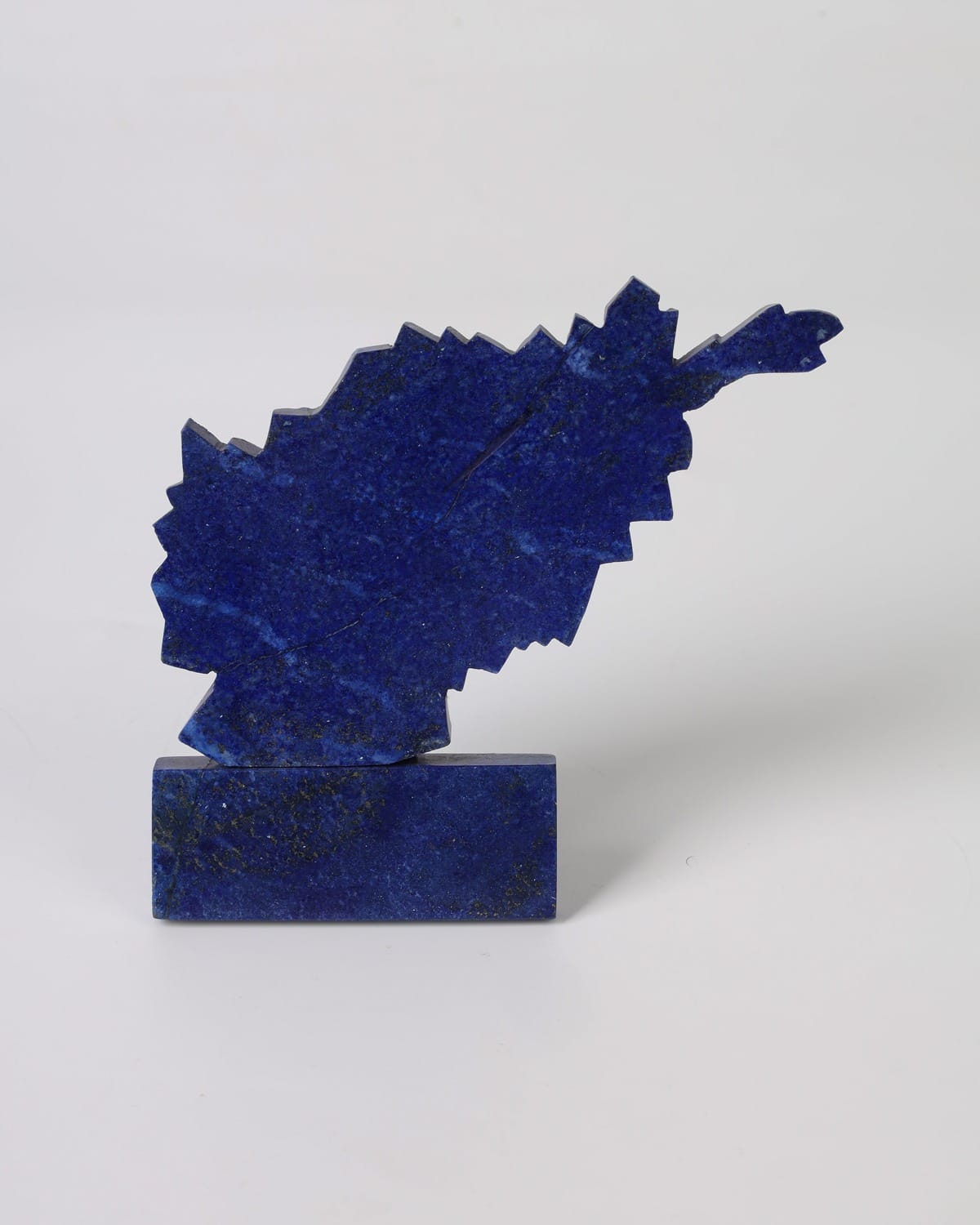 Afghan Lapis Lazuli Map Sculpture