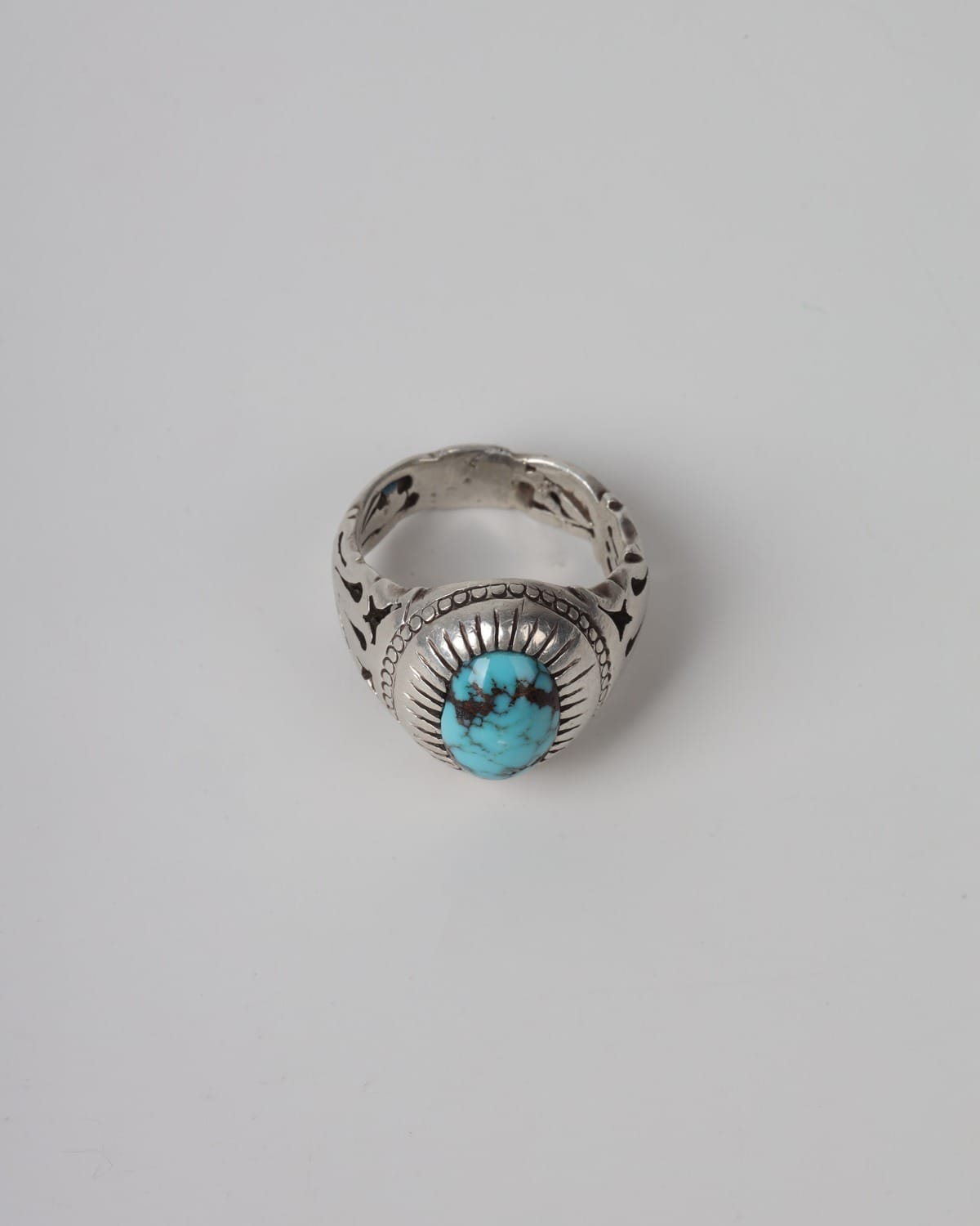 Sky Blue Nishapur Turquoise Men’s Silver Ring