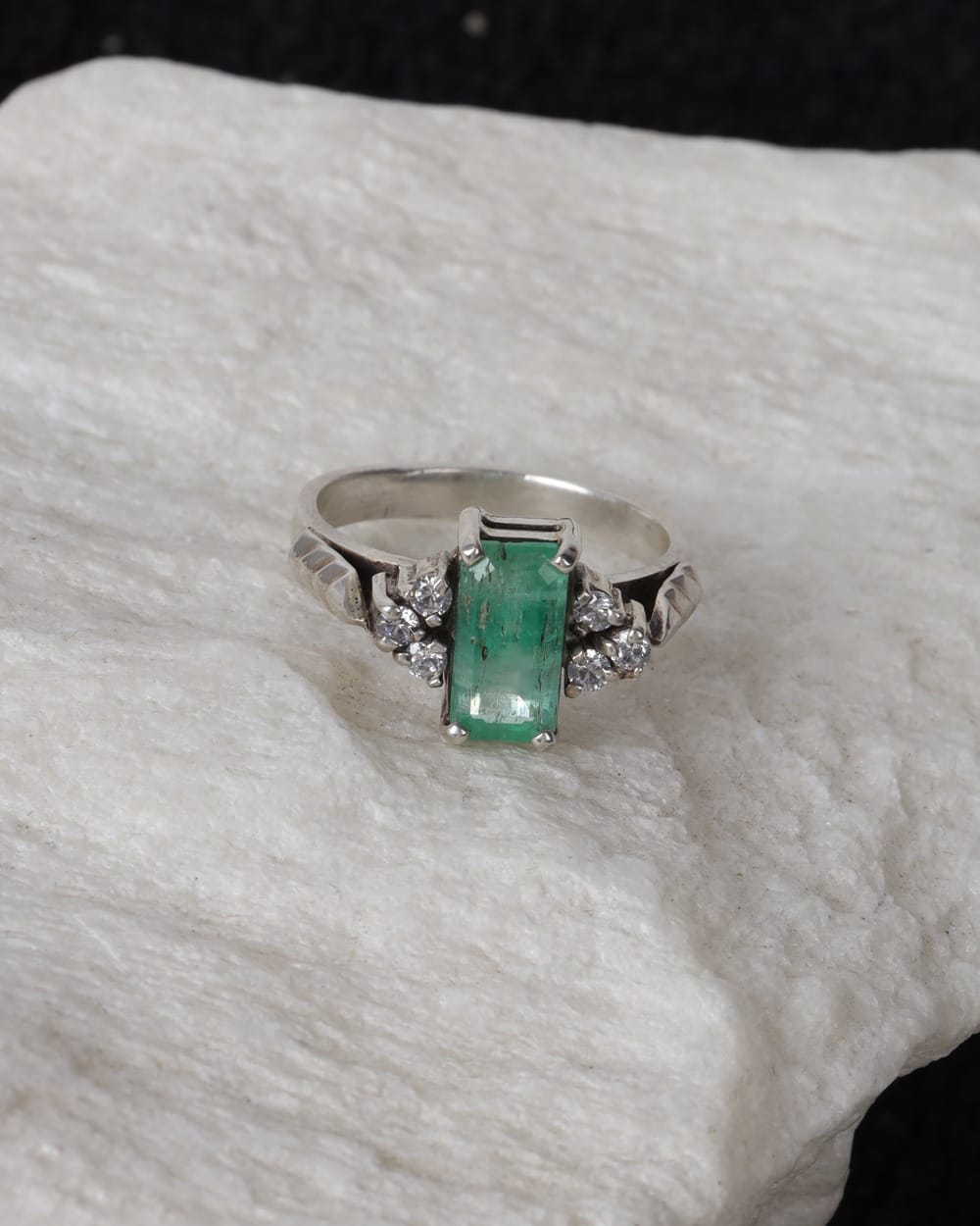 Mint Green Panjshir Emerald Ring
