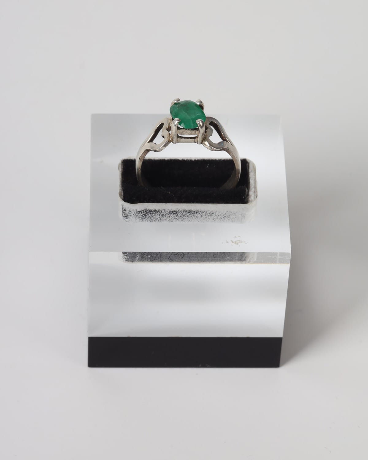 Emerald Green Panjshir Emerald Silver Ring