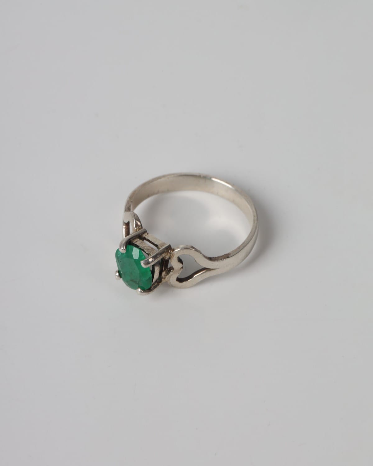 Emerald Green Panjshir Emerald Silver Ring