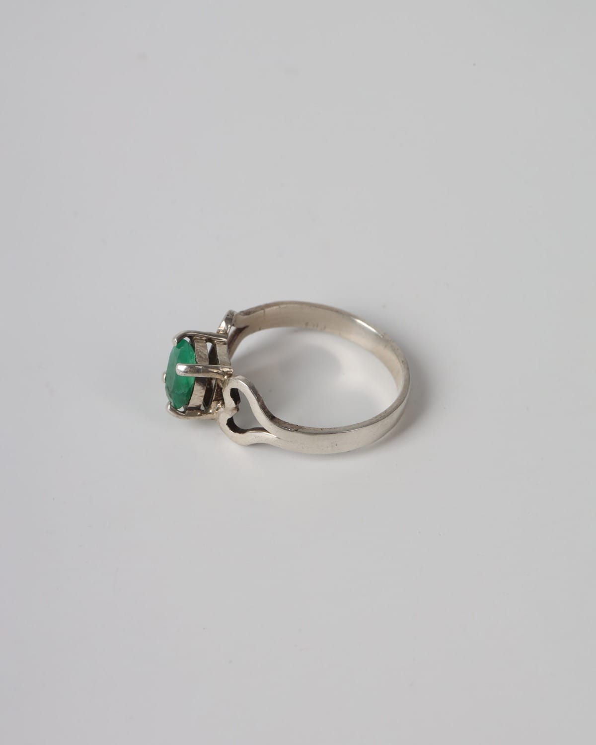 Emerald Green Panjshir Emerald Silver Ring