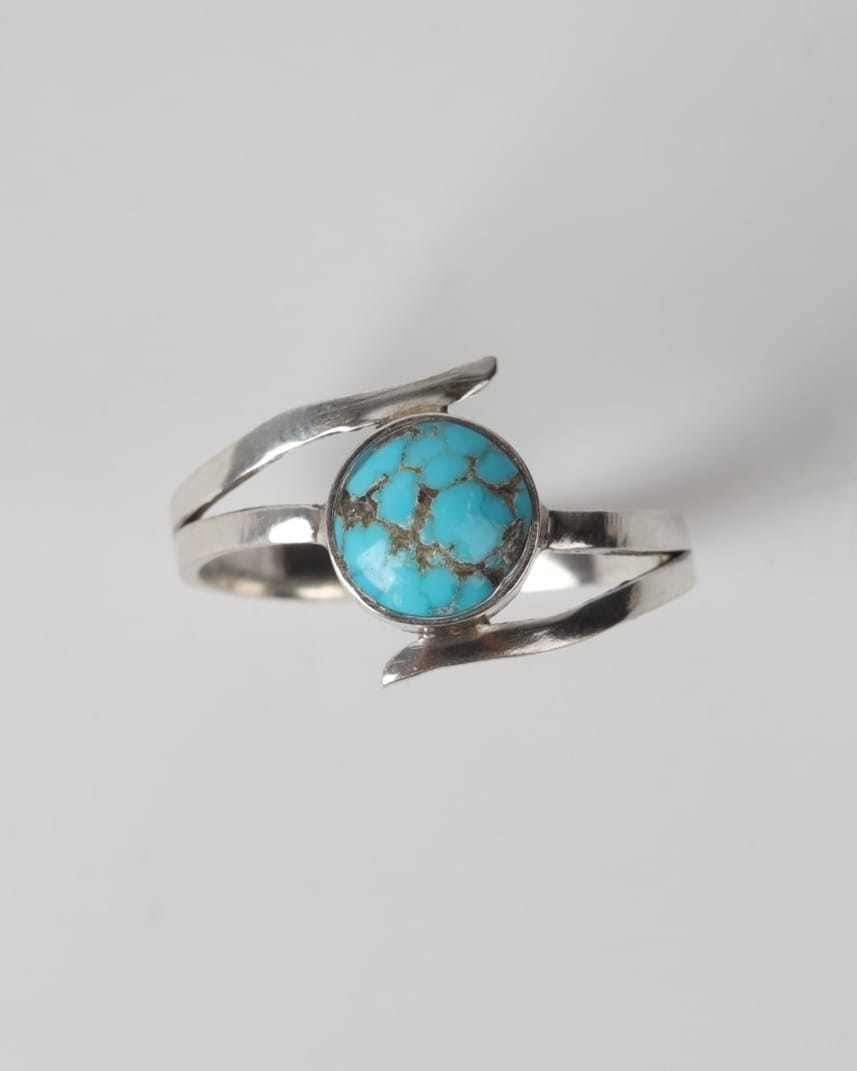 Sky Blue Turquoise Silver Ring