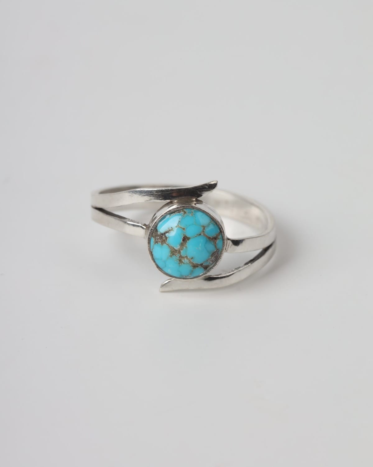 Sky Blue Turquoise Silver Ring