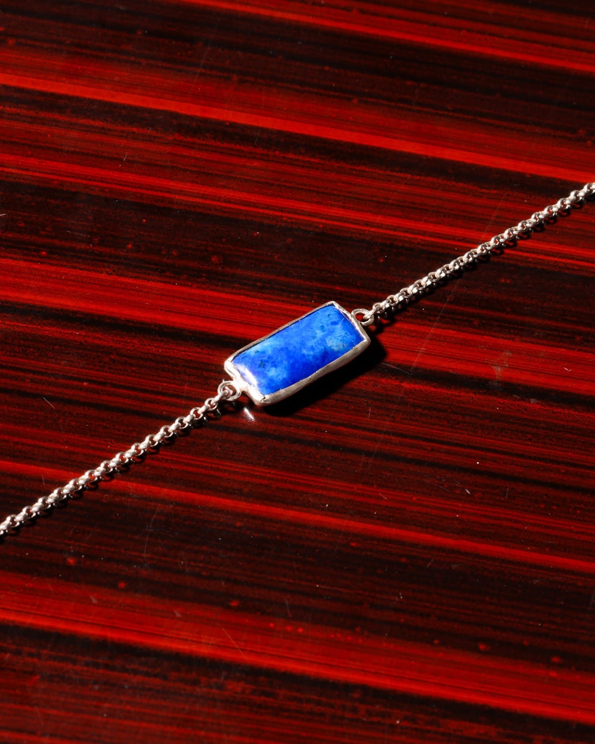 Lapis Lazuli Silver Bracelet