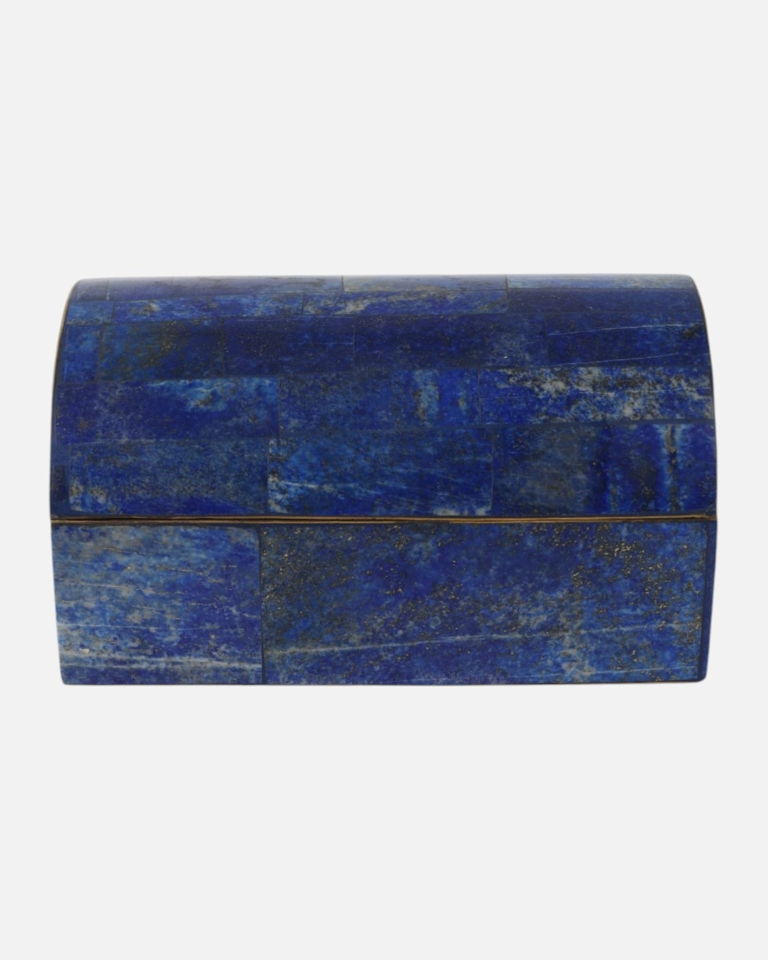 Lapis Handmade Stone Round Shape Jewelry Box
