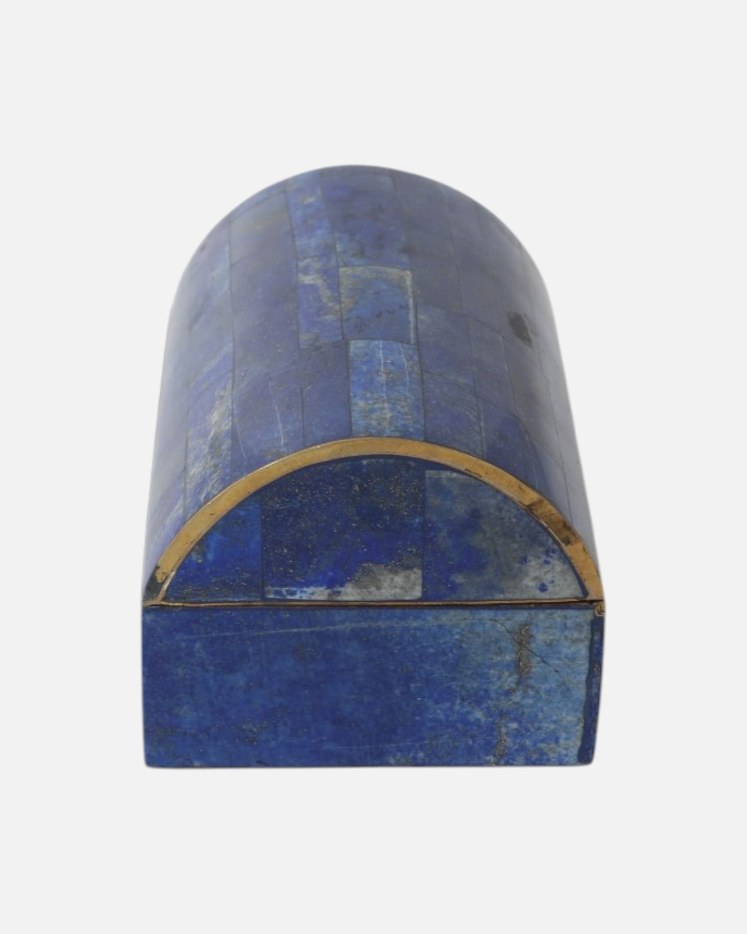 Lapis Handmade Stone Round Shape Jewelry Box